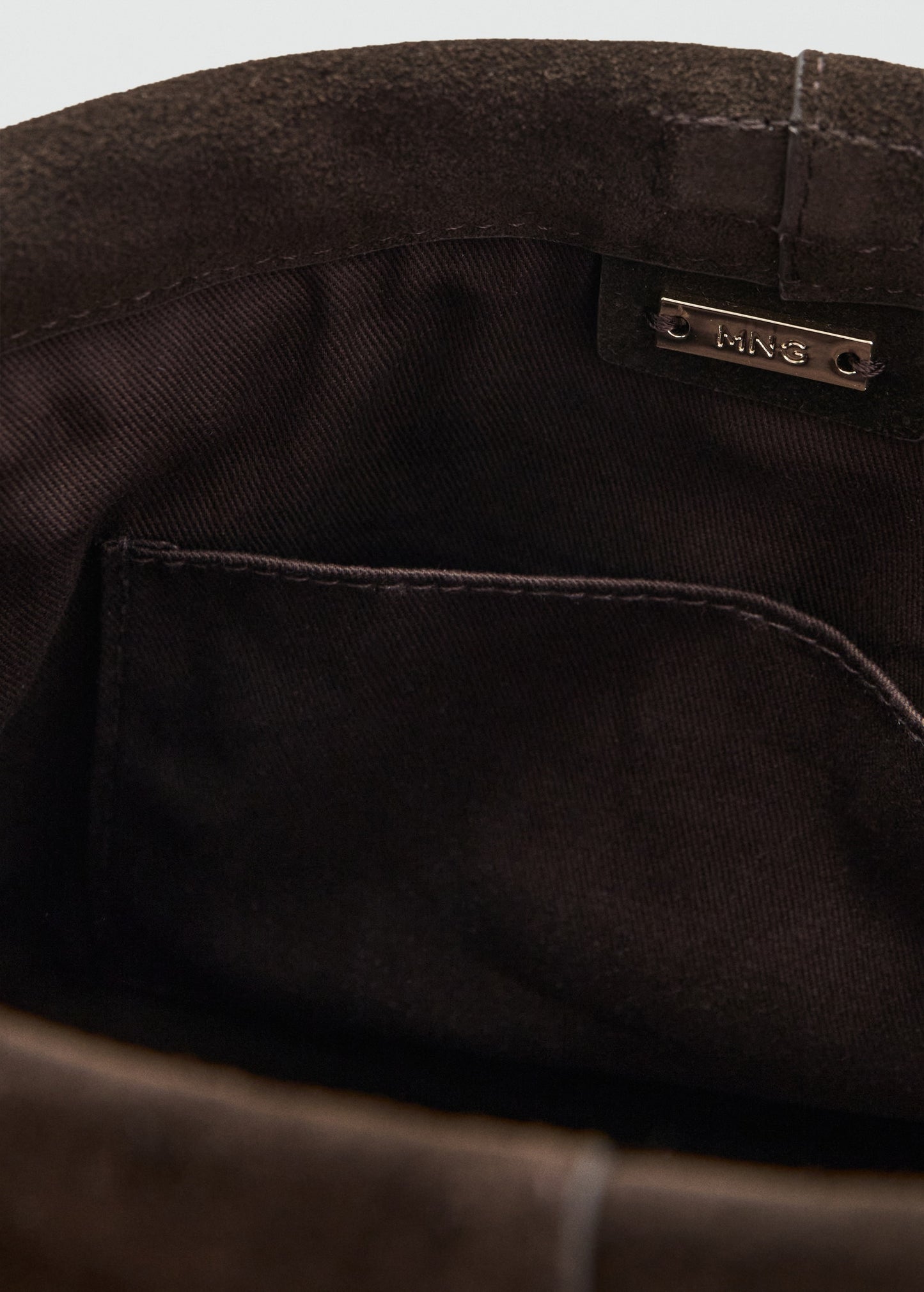 Suede handbag