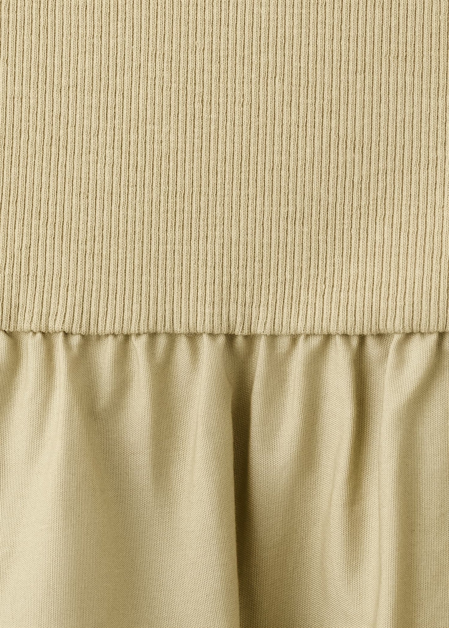 Contrast-bodice dress