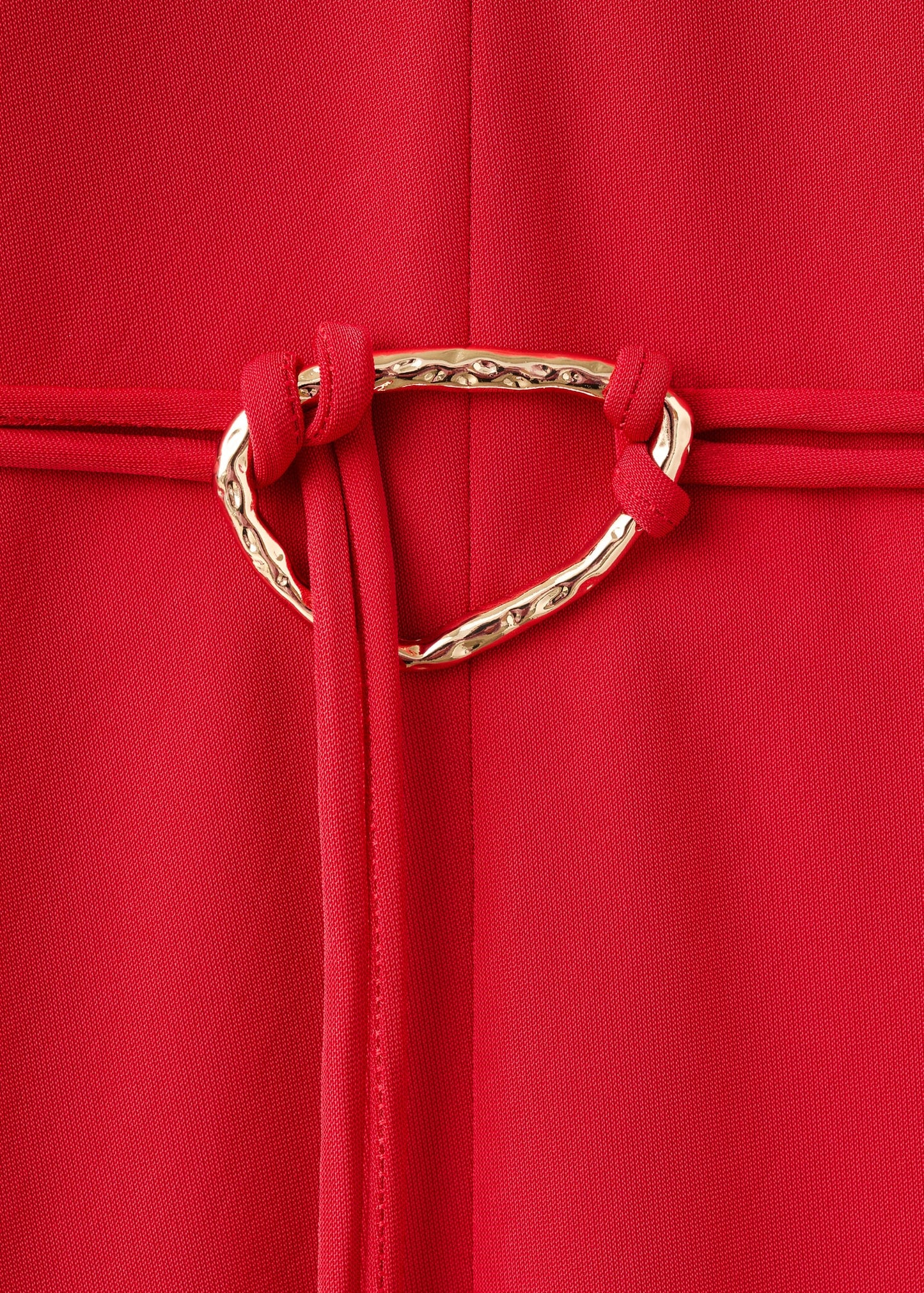 Belted V-neck dress