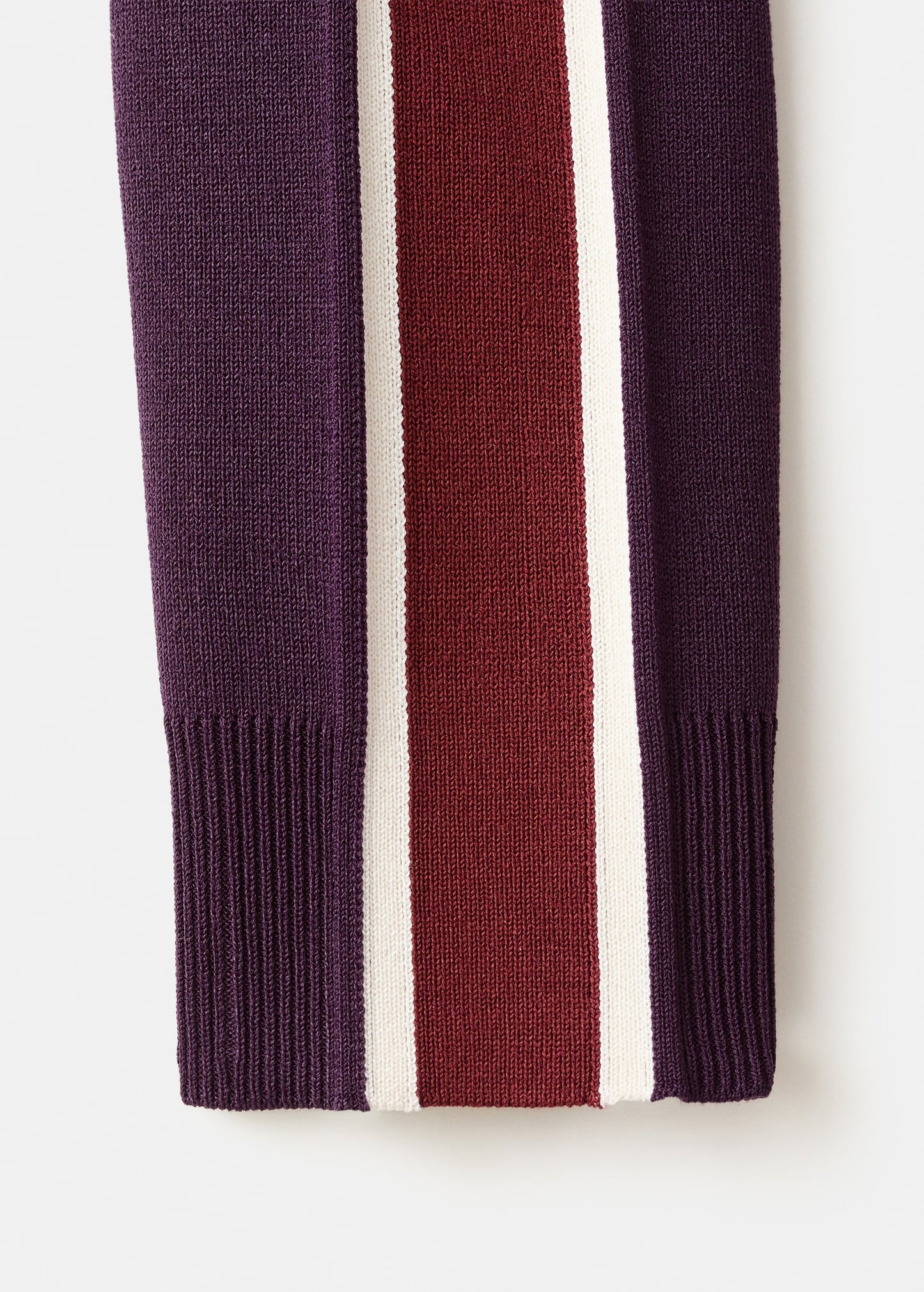 Contrast stripe zip cardigan