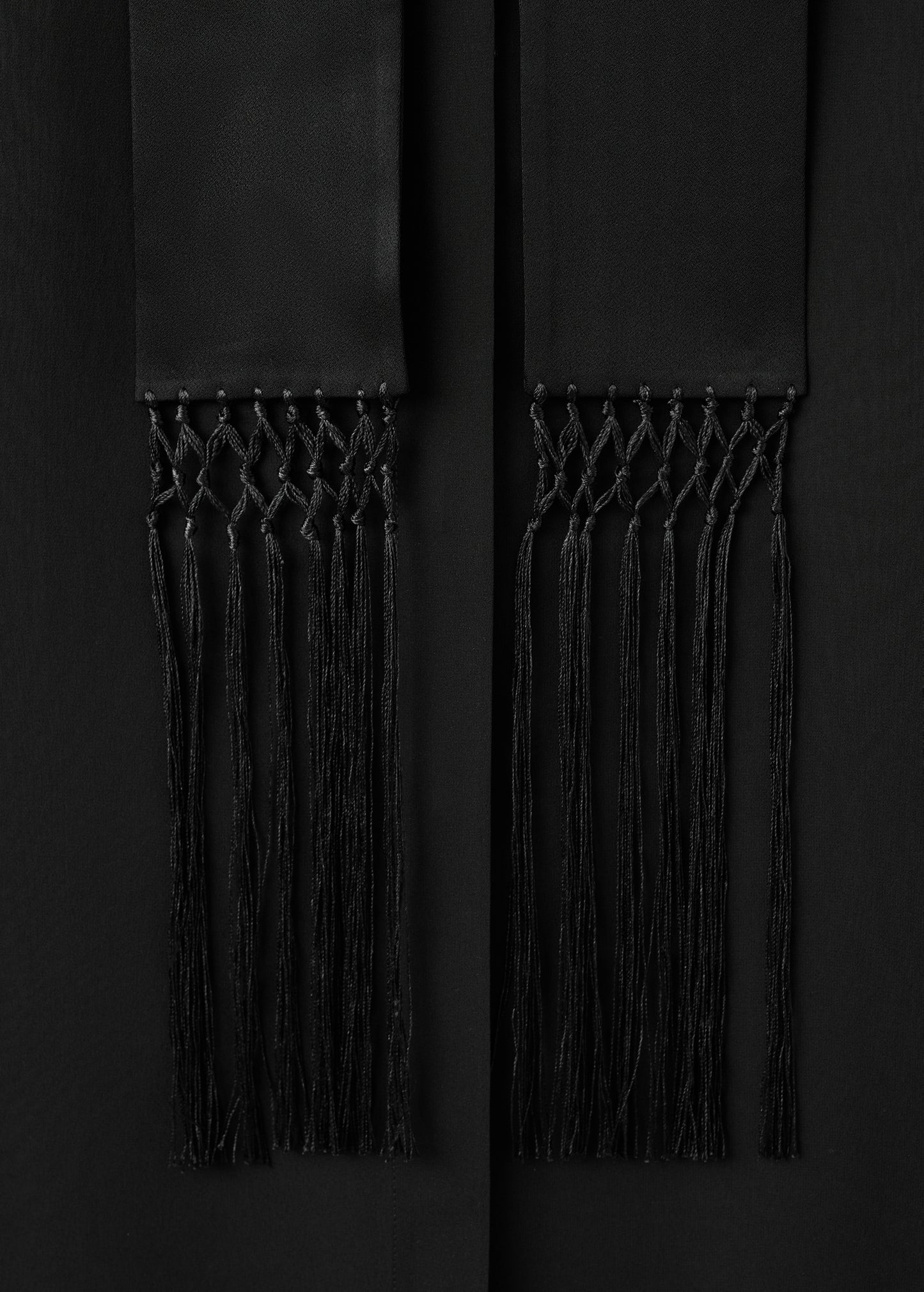 Long silk shirt with foulard