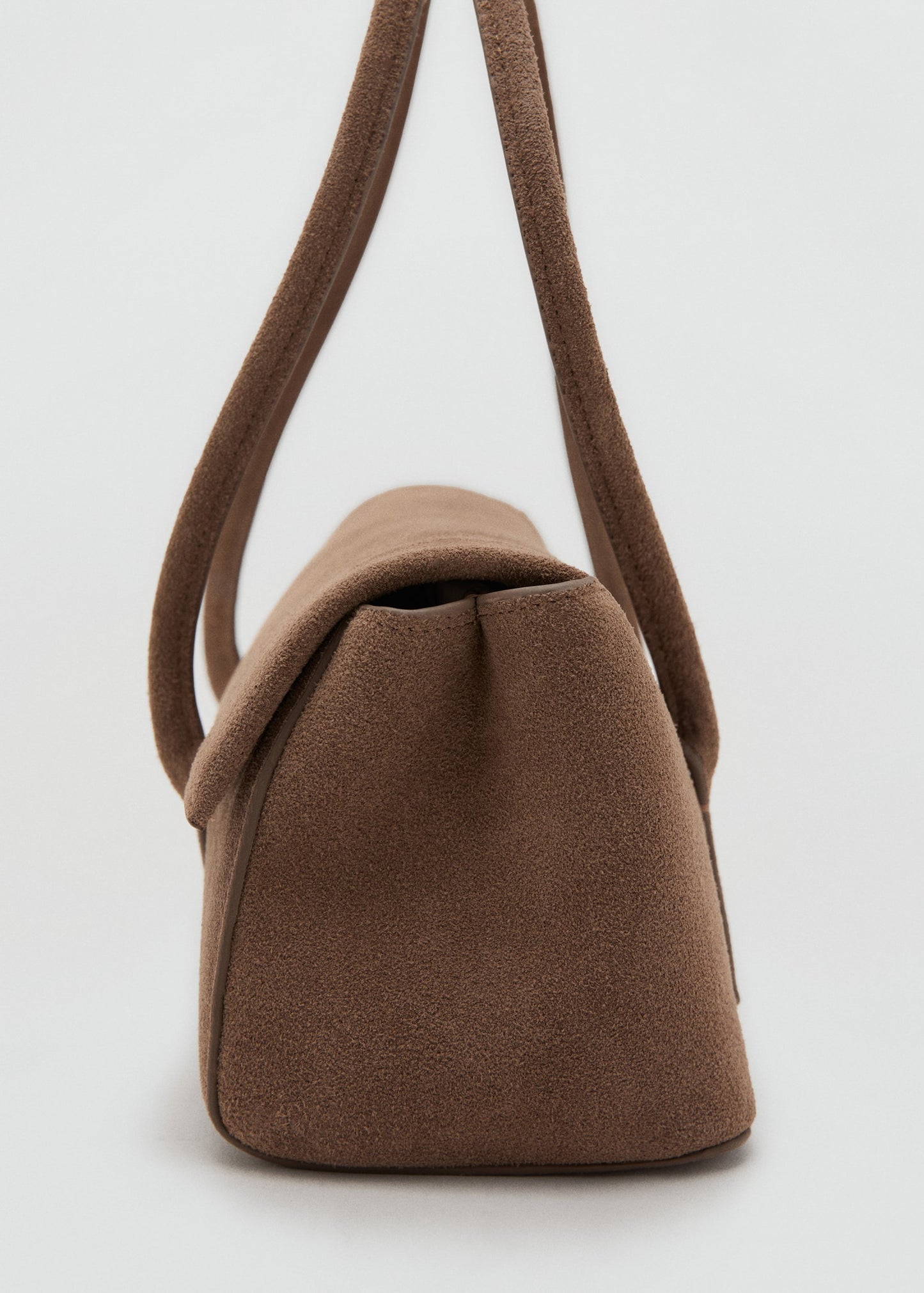 Suede shoulder bag