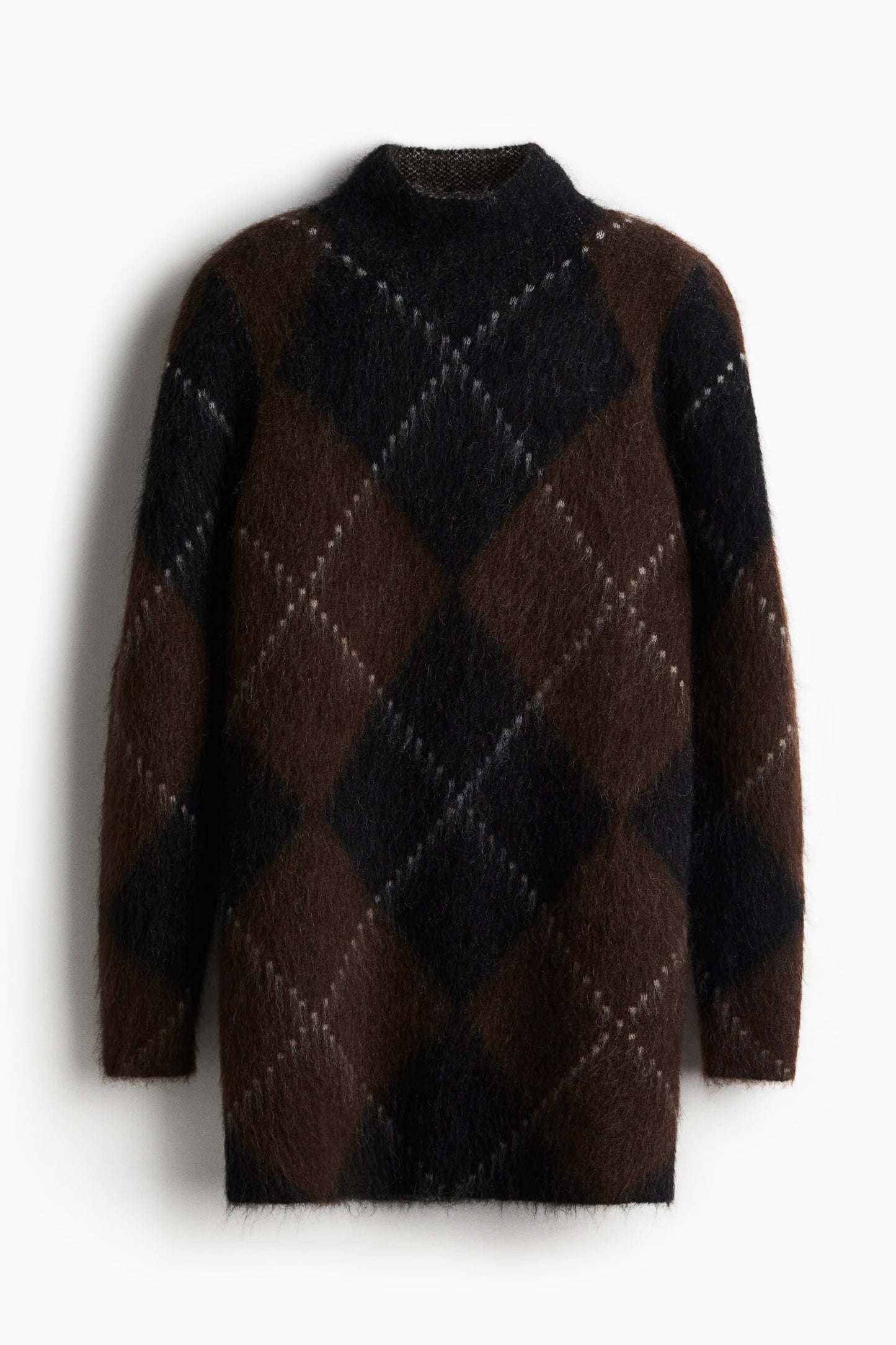 Mohair-blend turtleneck dress