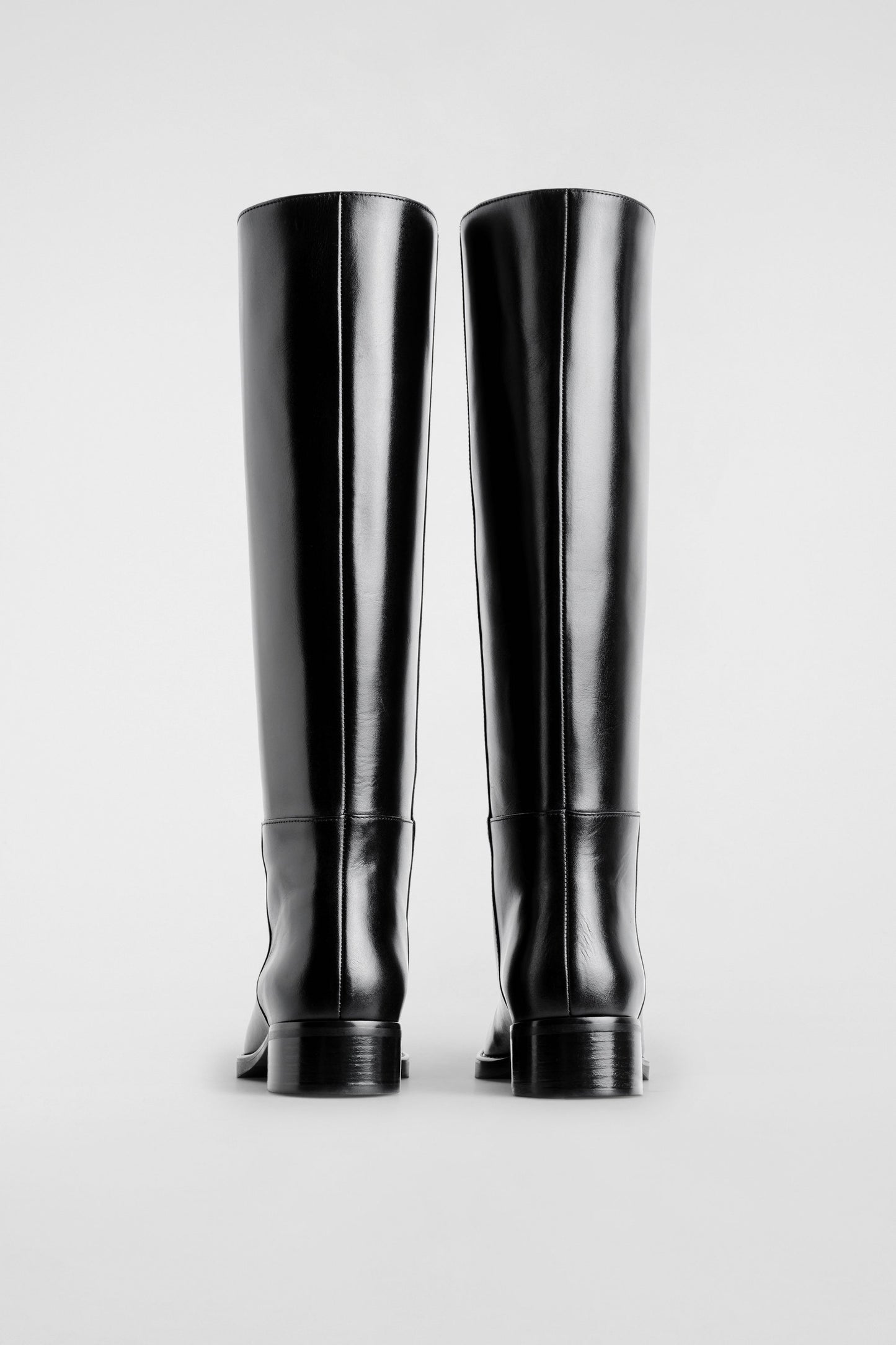 Leather Knee-High Boots