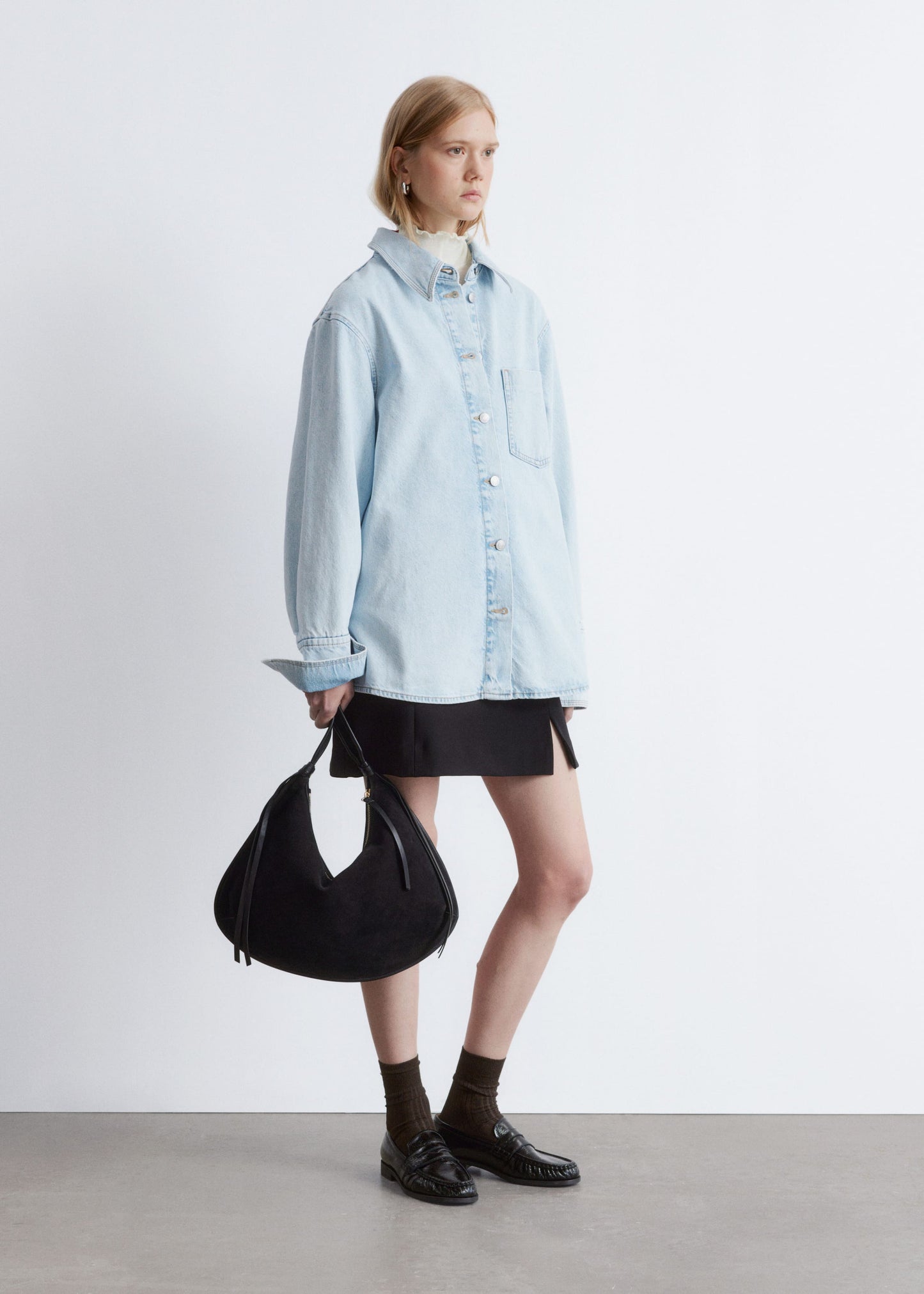 Oversized Denim Shirt