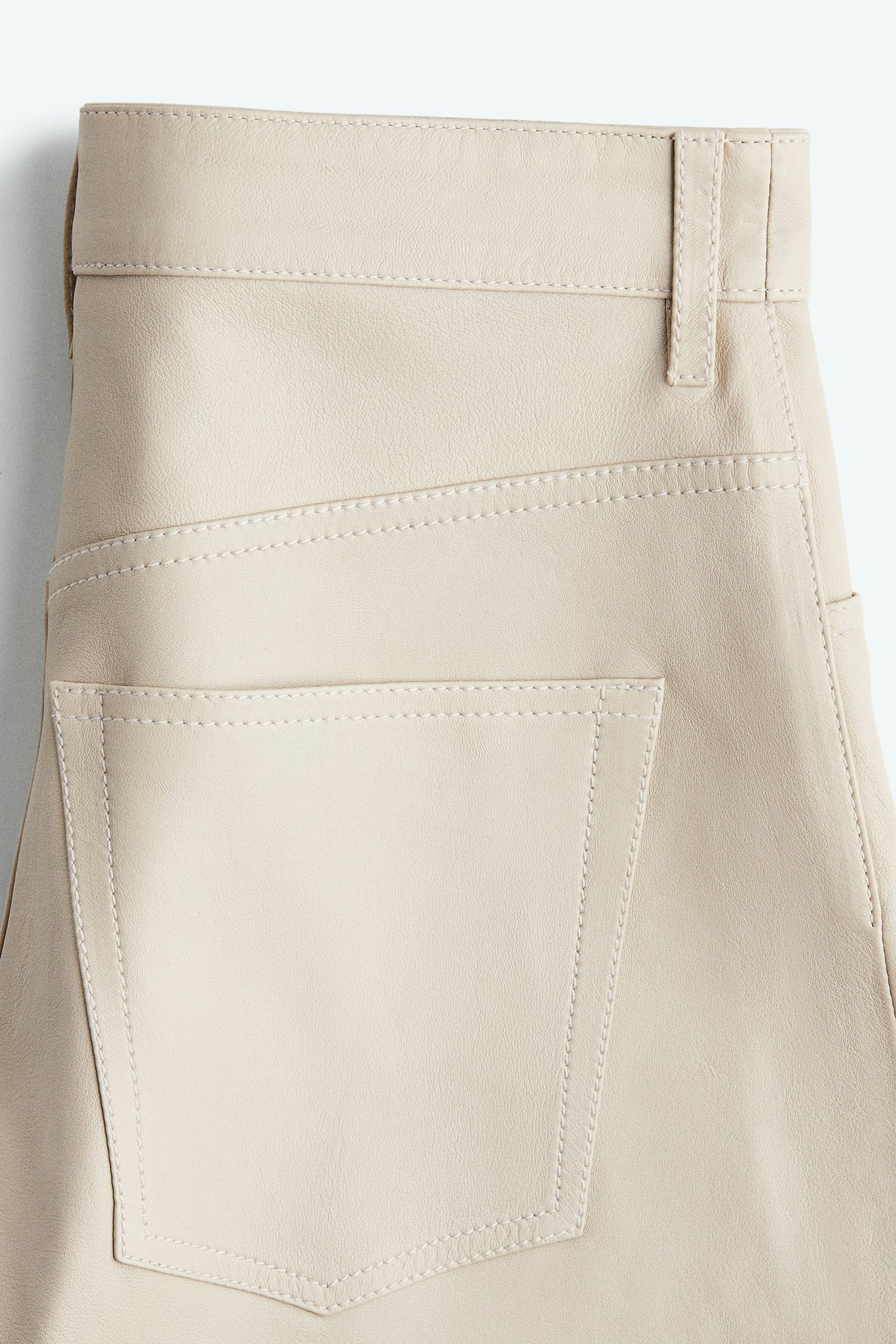 Leather shorts