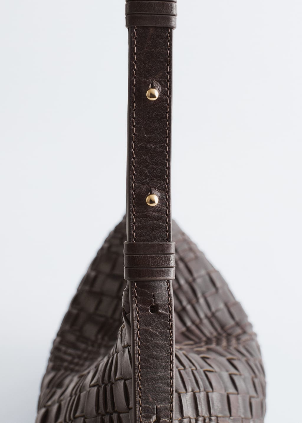 Interwoven Leather Crossbody Bag