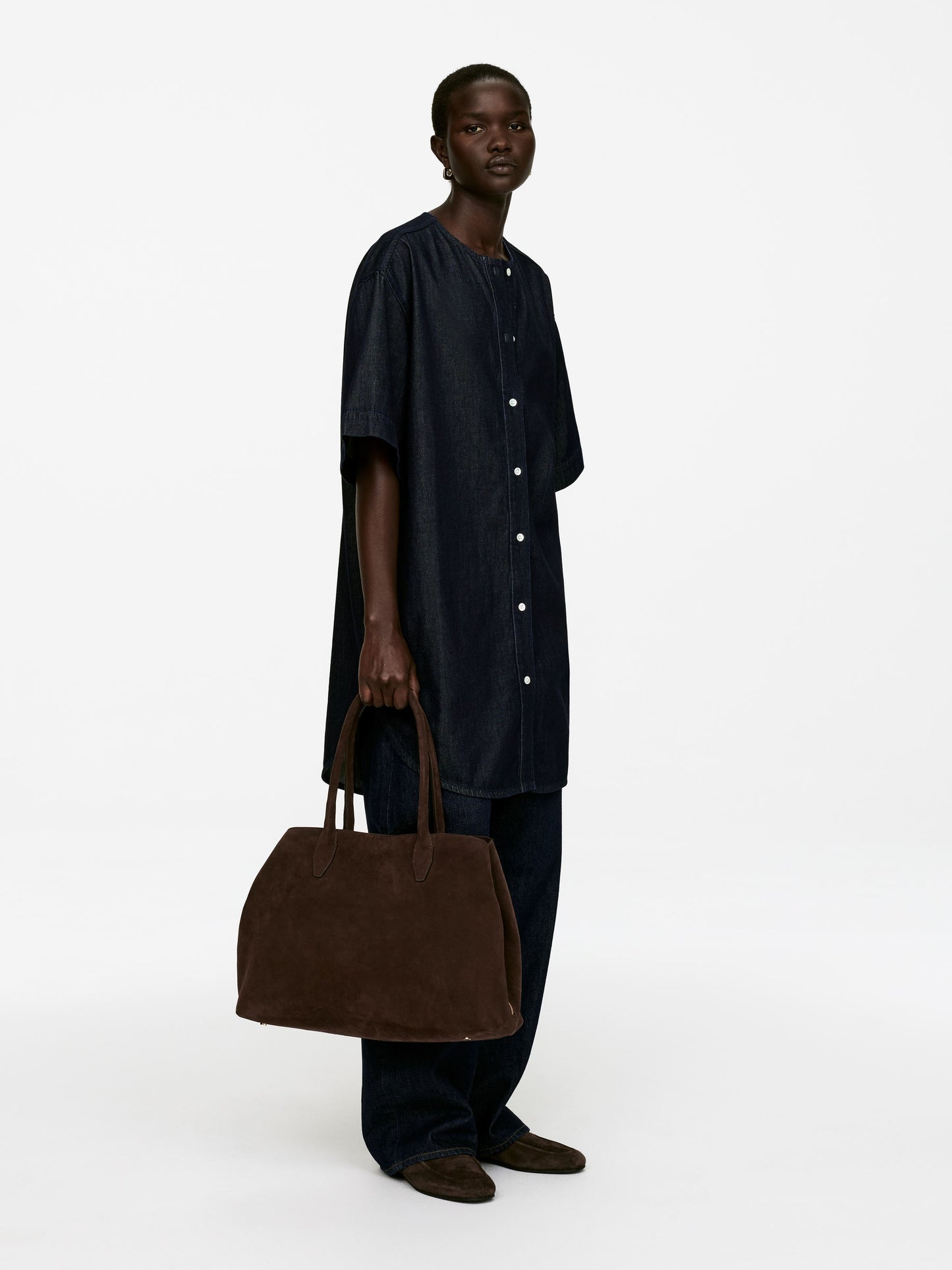 Suede Tote Bag