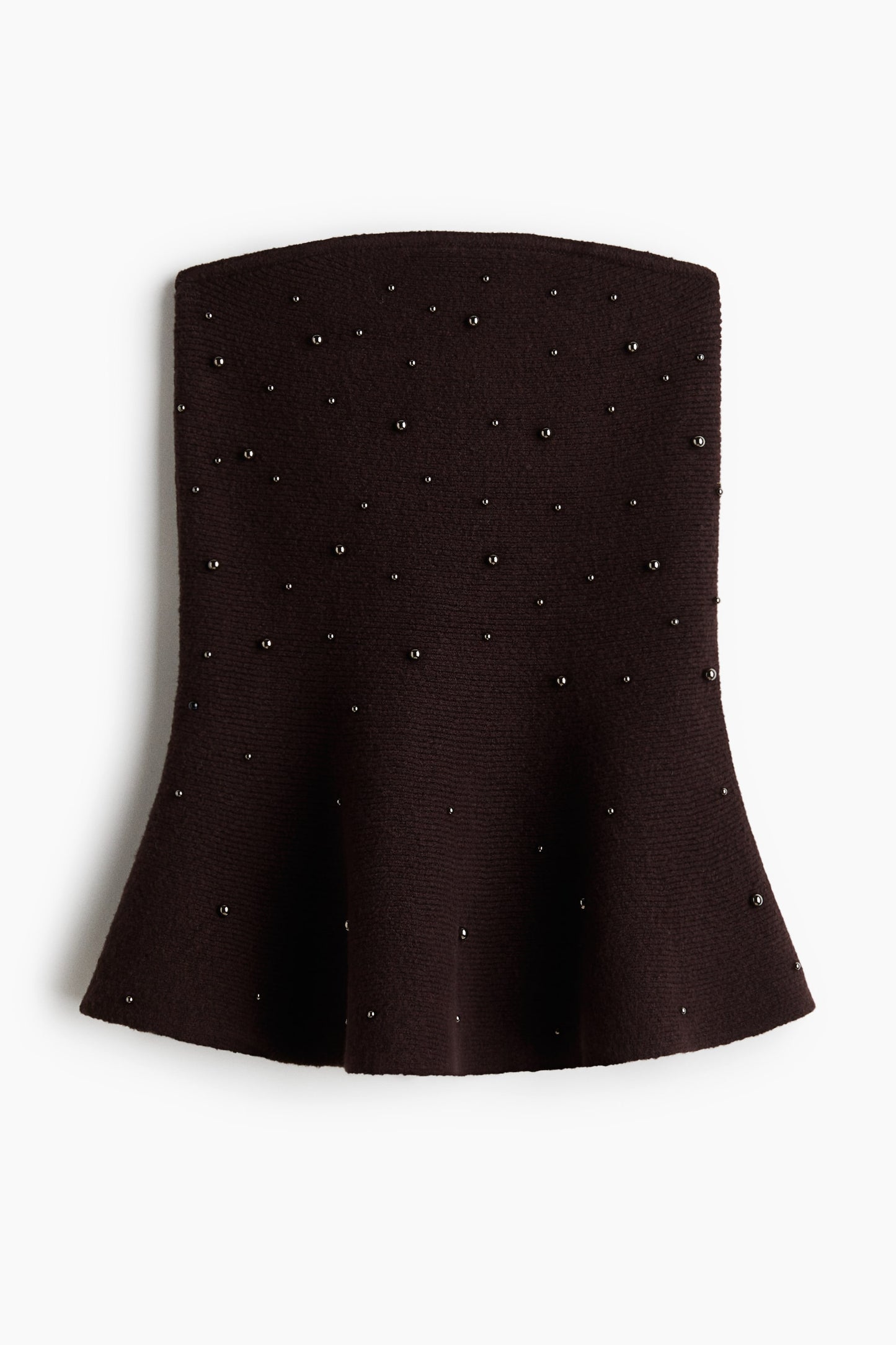 Bead-embellished bandeau top