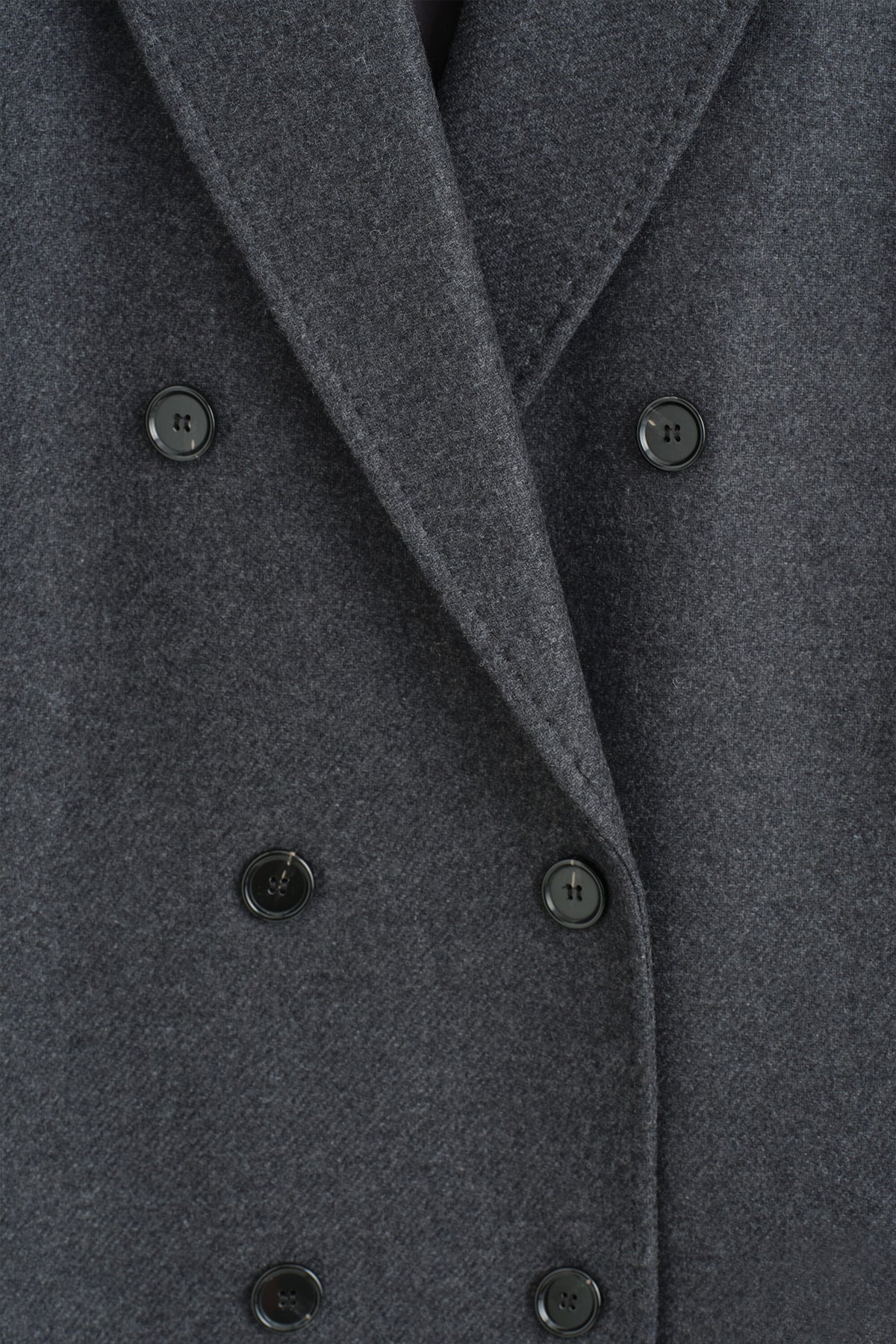 Tailored Wool-Blend Double-Breasted Coat