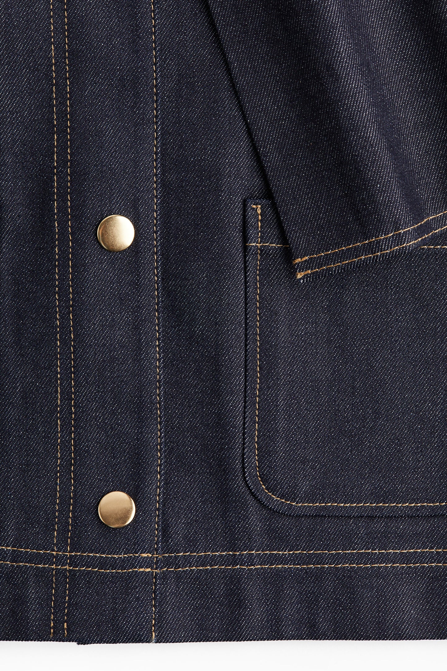 Cape-detail denim jacket