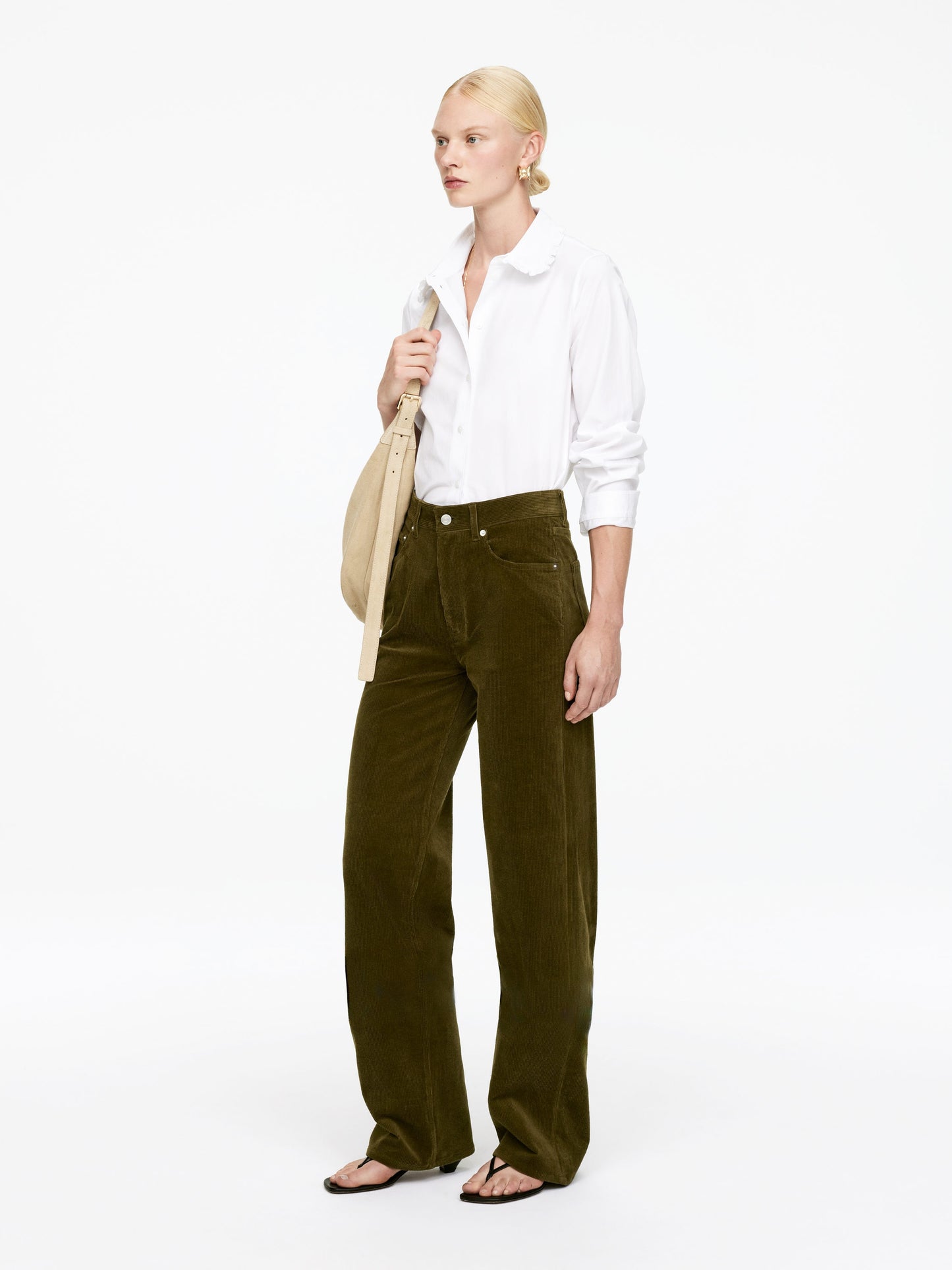 CORAL Corduroy Wide Jeans