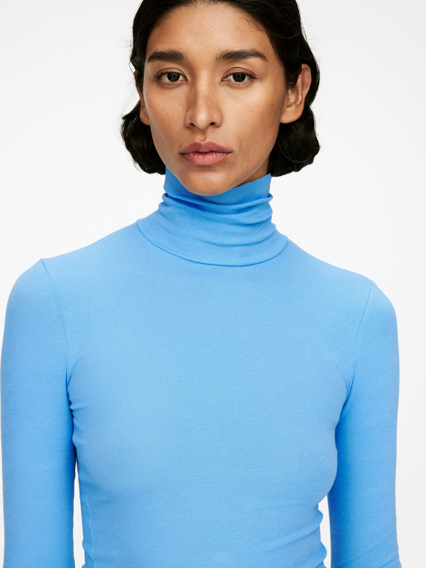Roll-Neck Cotton Top