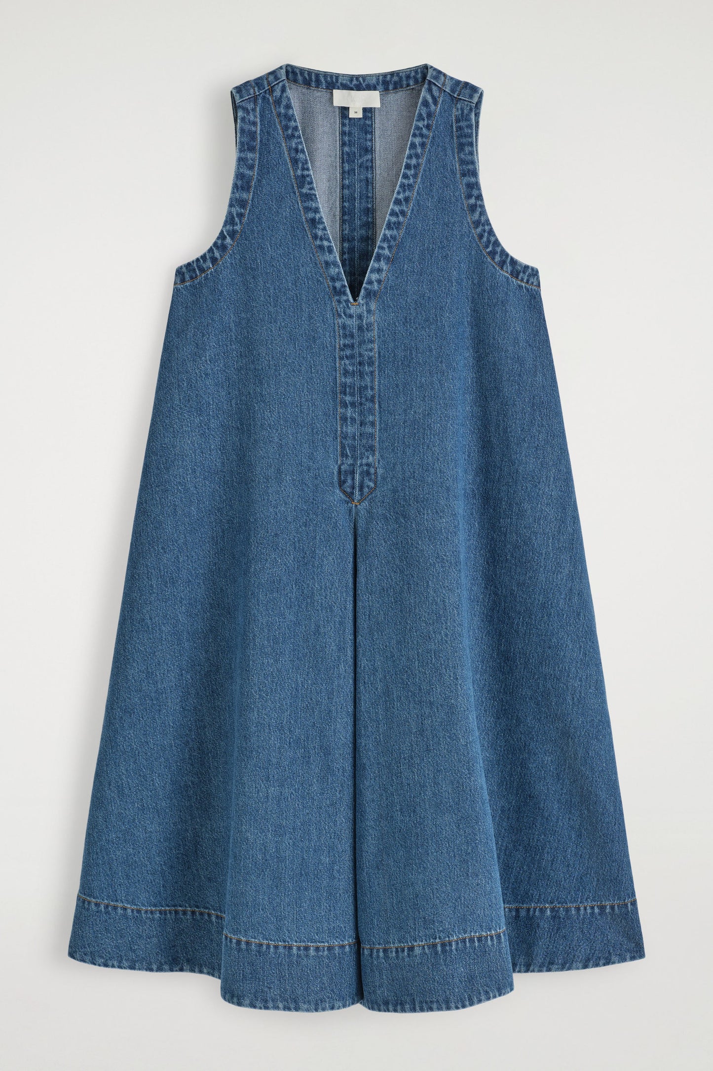 Denim A-Line Mini Dress