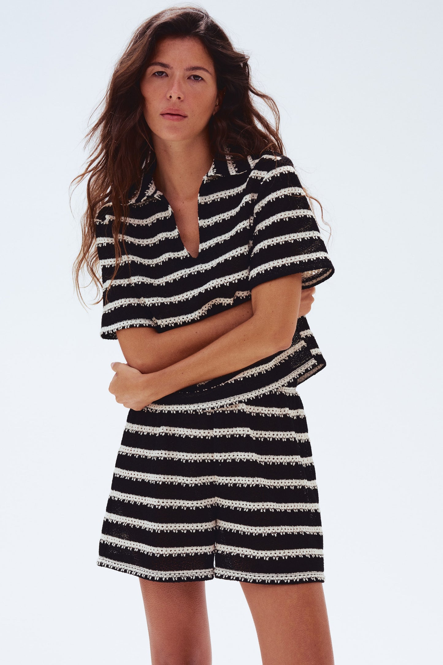 Collared knitted top