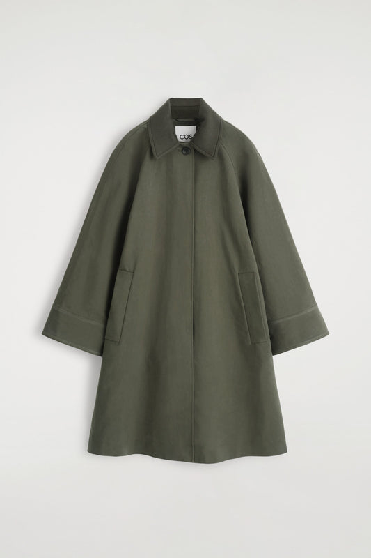 Wool-Trimmed Car Coat