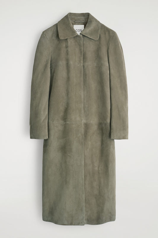 Collared Suede Coat