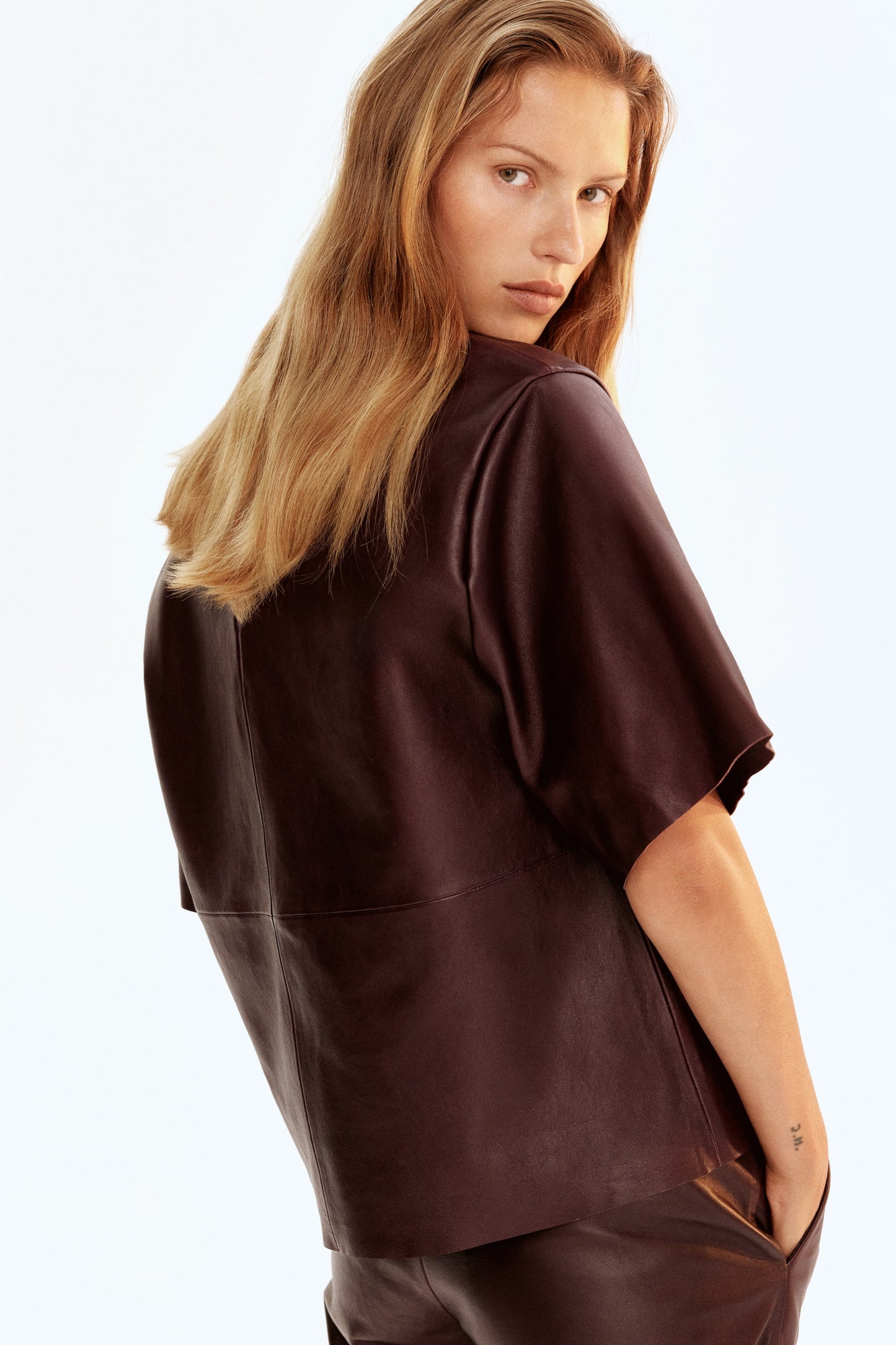 Leather T-shirt