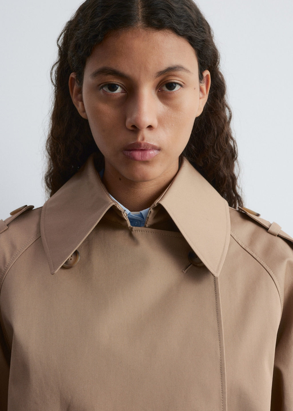 Double-Breasted Trench Jacket