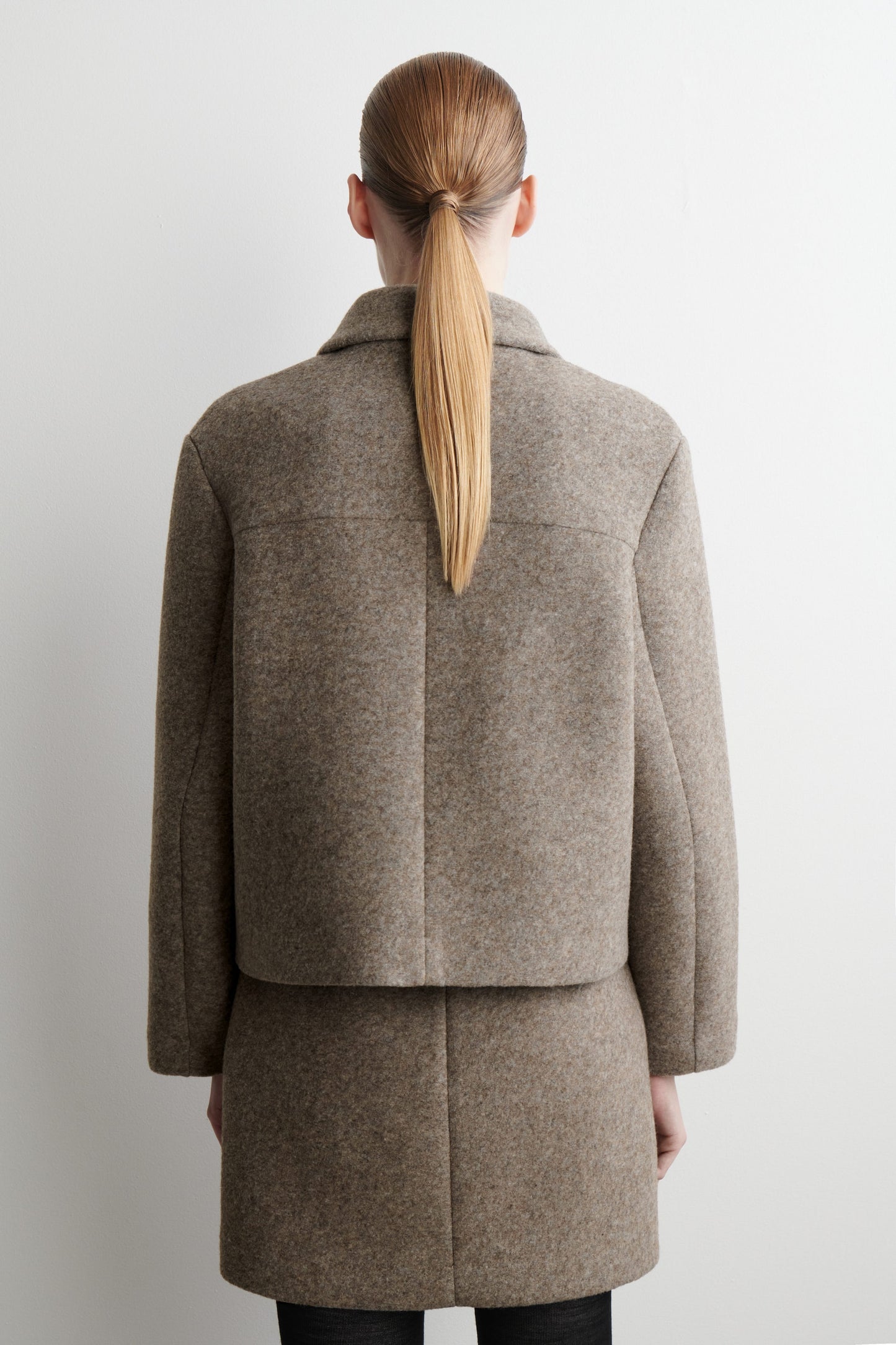 Boiled Wool-Blend Jacket