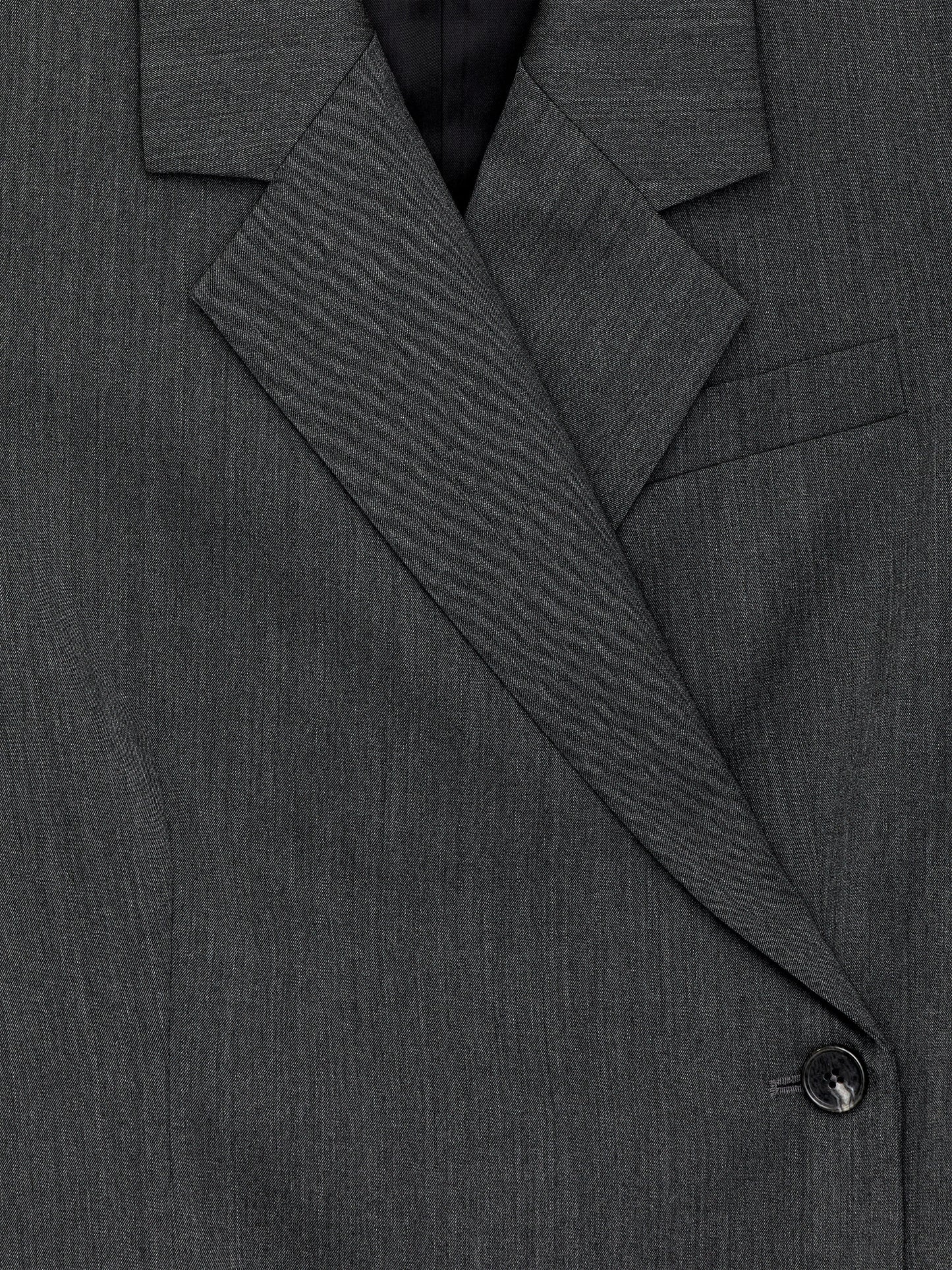 Wool-Blend Wrap Blazer