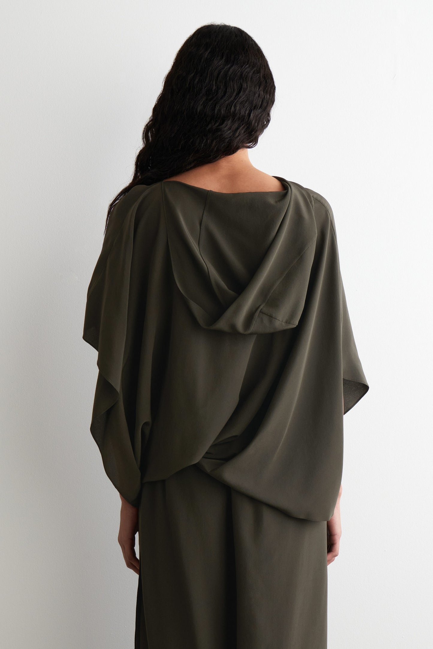 Hooded Silk Top