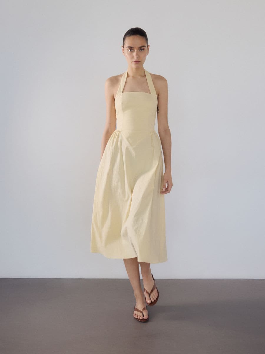Cotton midi dress
