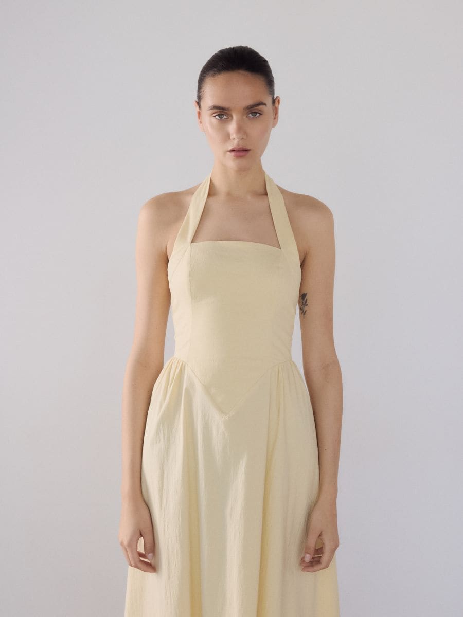 Cotton midi dress