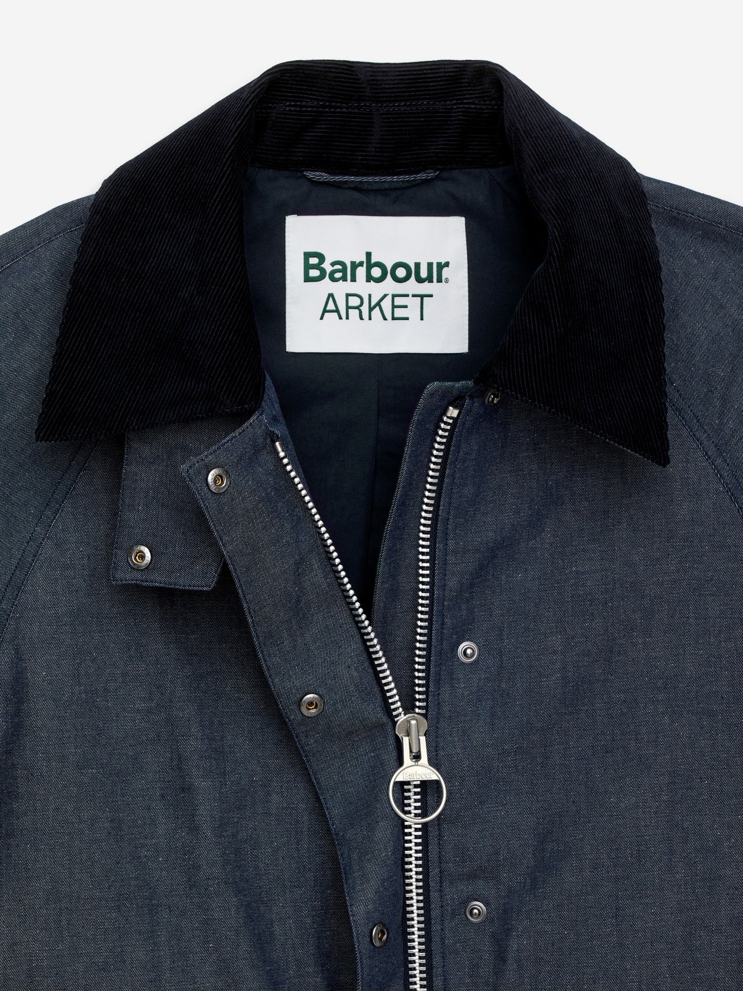 ARKET and Barbour Dry-Waxed Denim Jacket