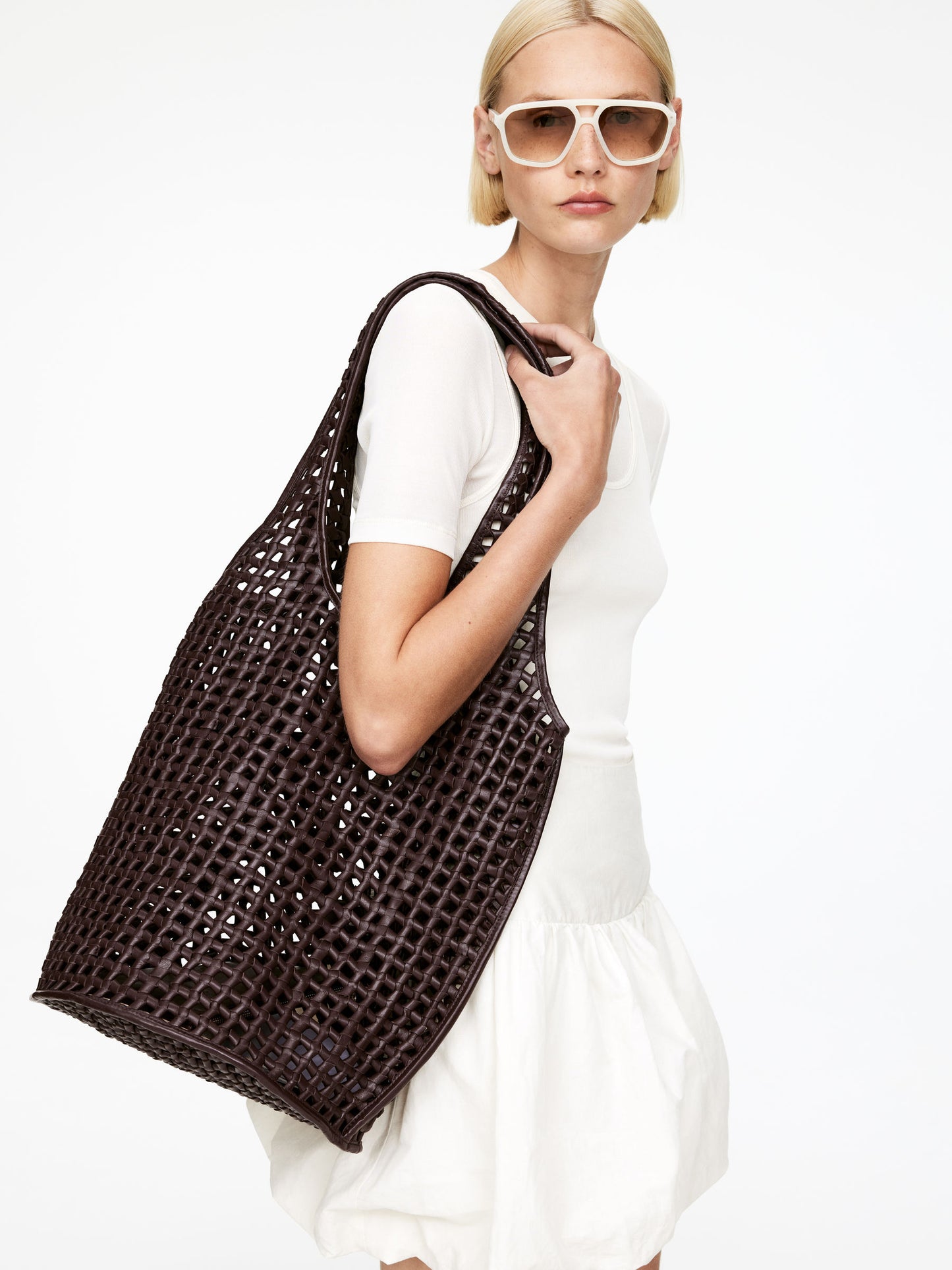 Slouchy Leather Tote