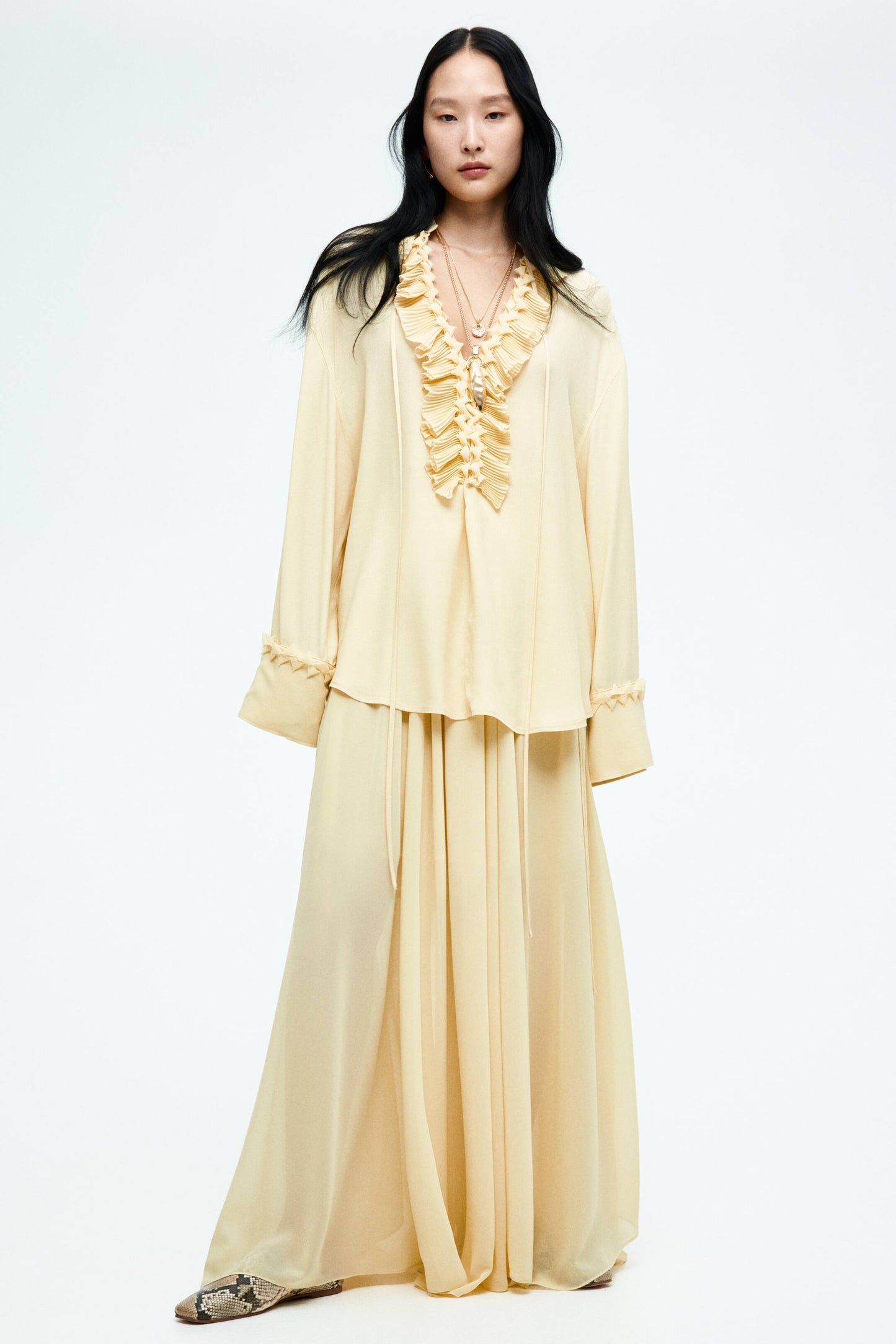 Ruffled tunic