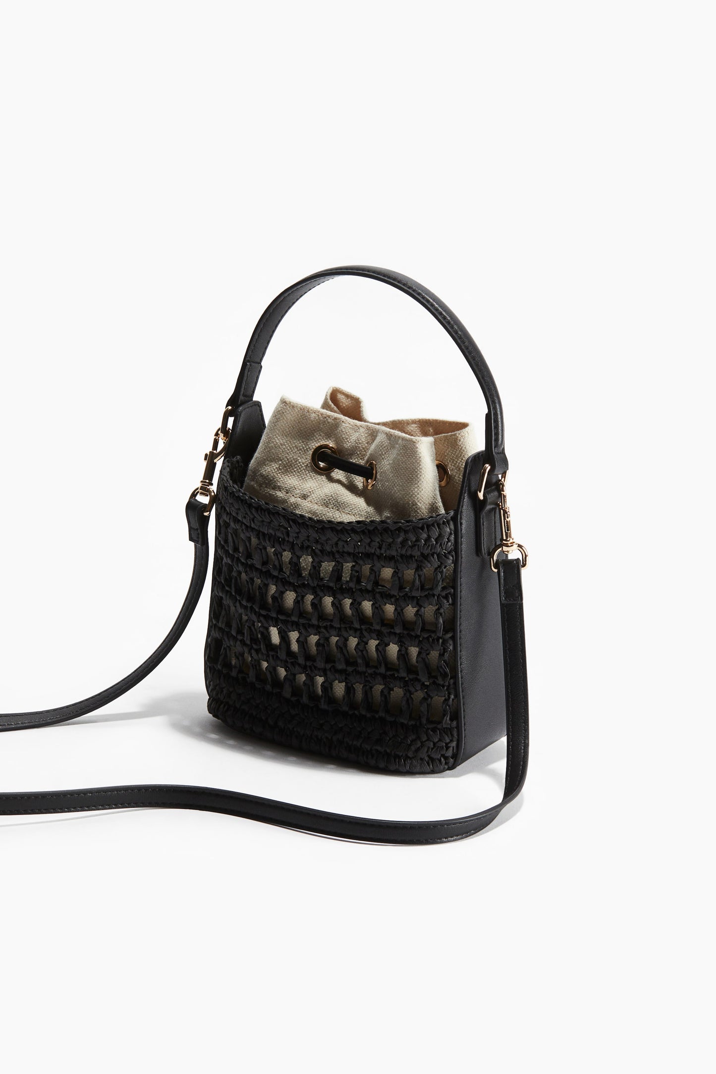Straw crossbody bag