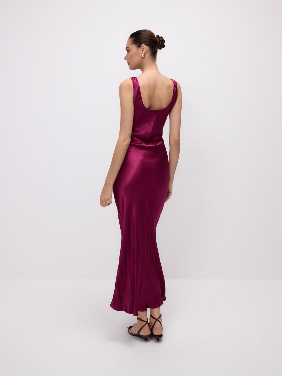 Satin viscose dress