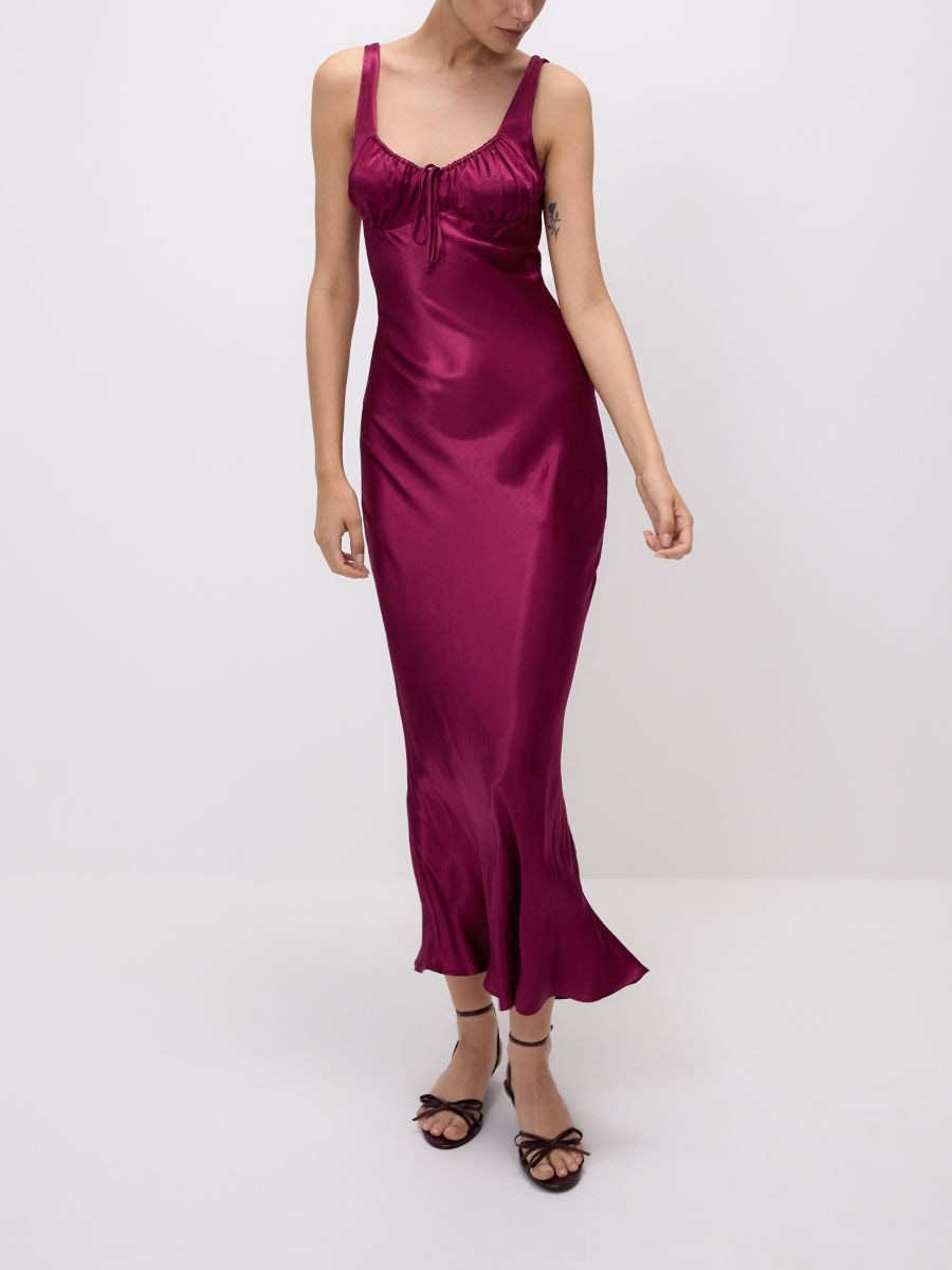 Satin viscose dress