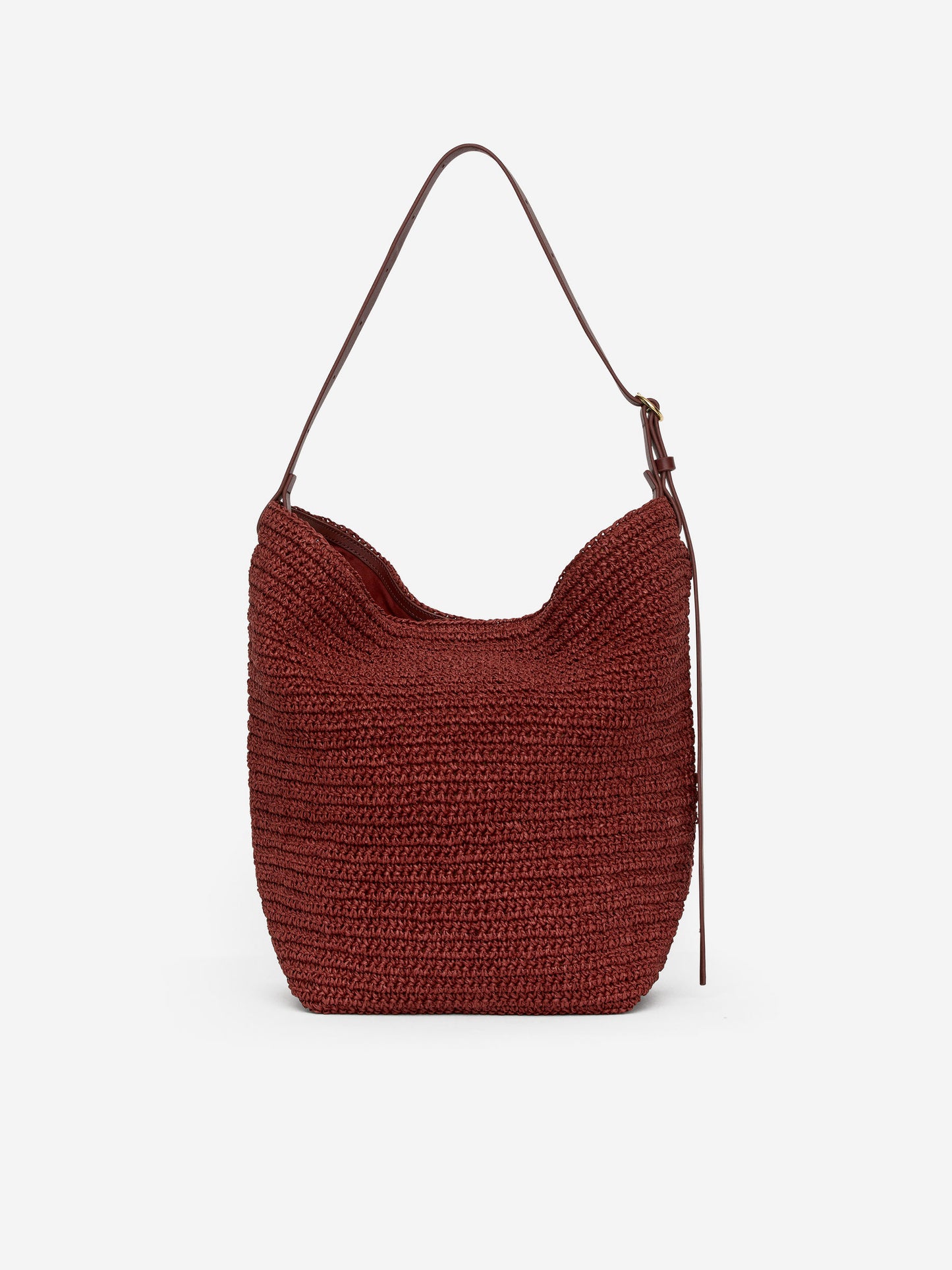 Lined Straw Bag