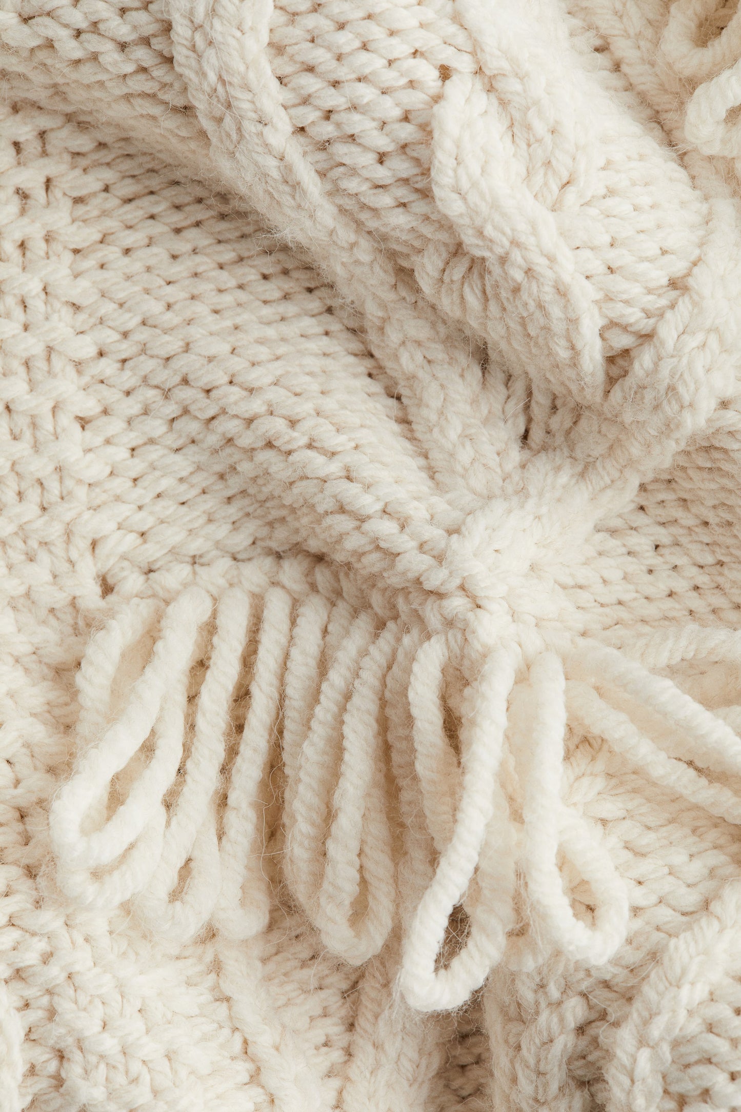 Fringed jumper