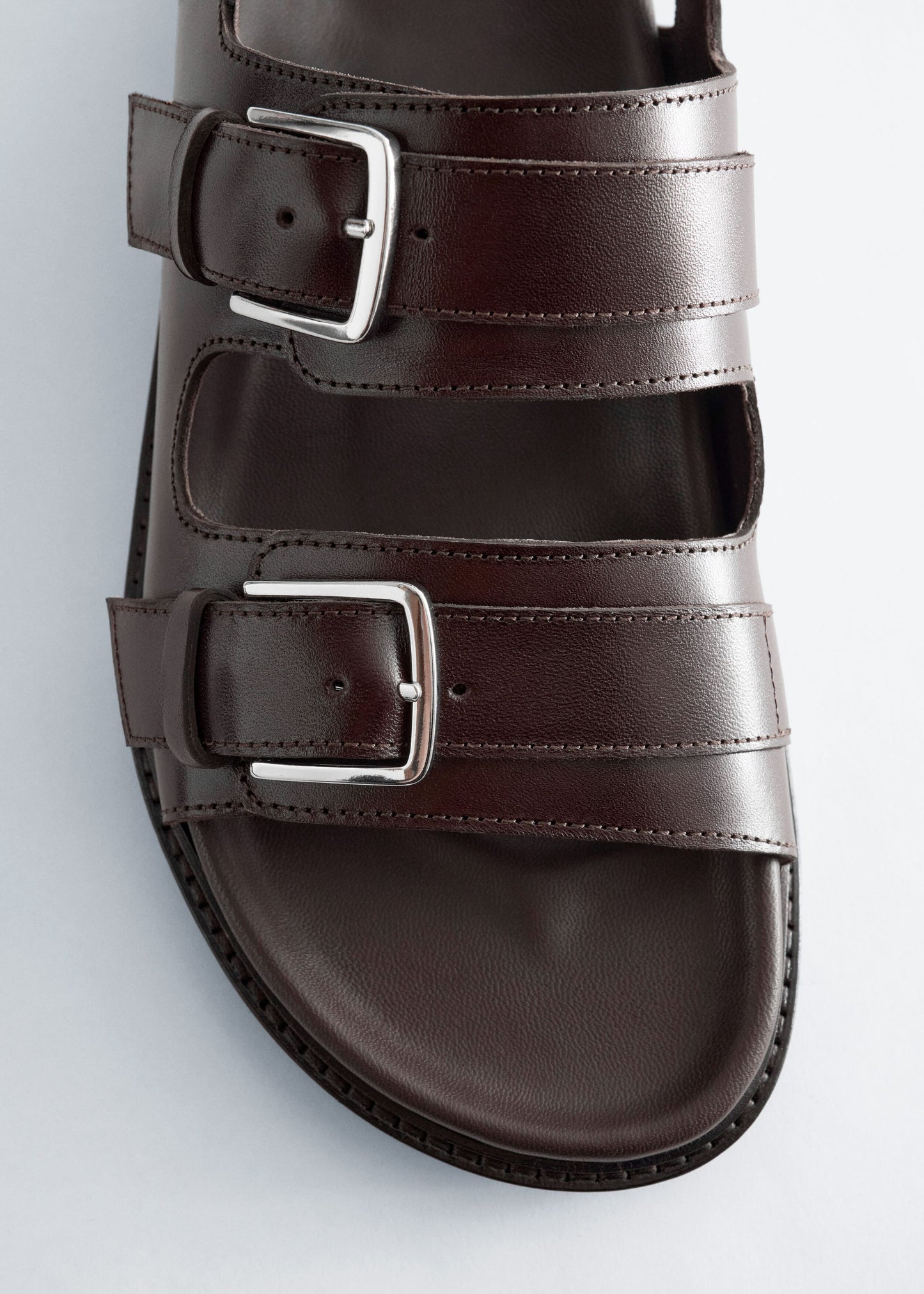 Buckled Leather Sandals