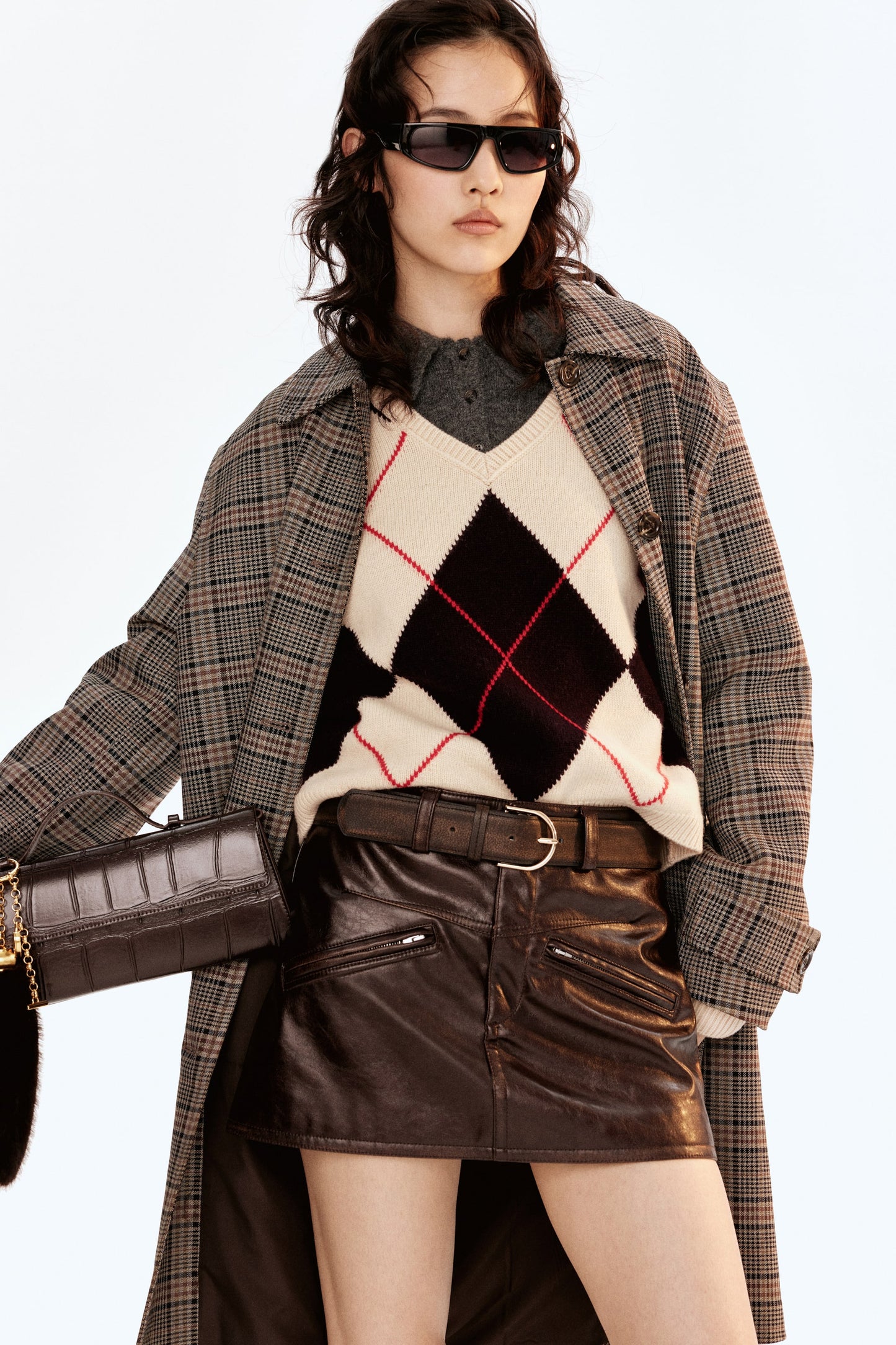 Jacquard-knit wool jumper