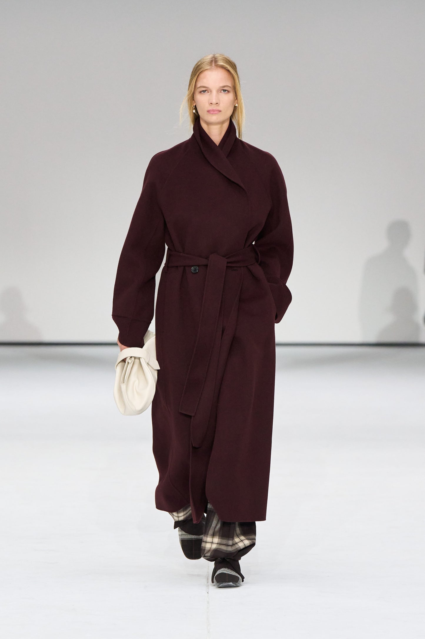 Belted Double-Faced Wool Coat
