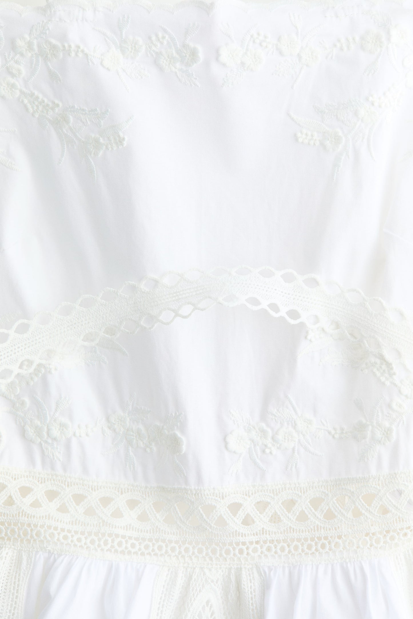 Lace-detail strappy dress