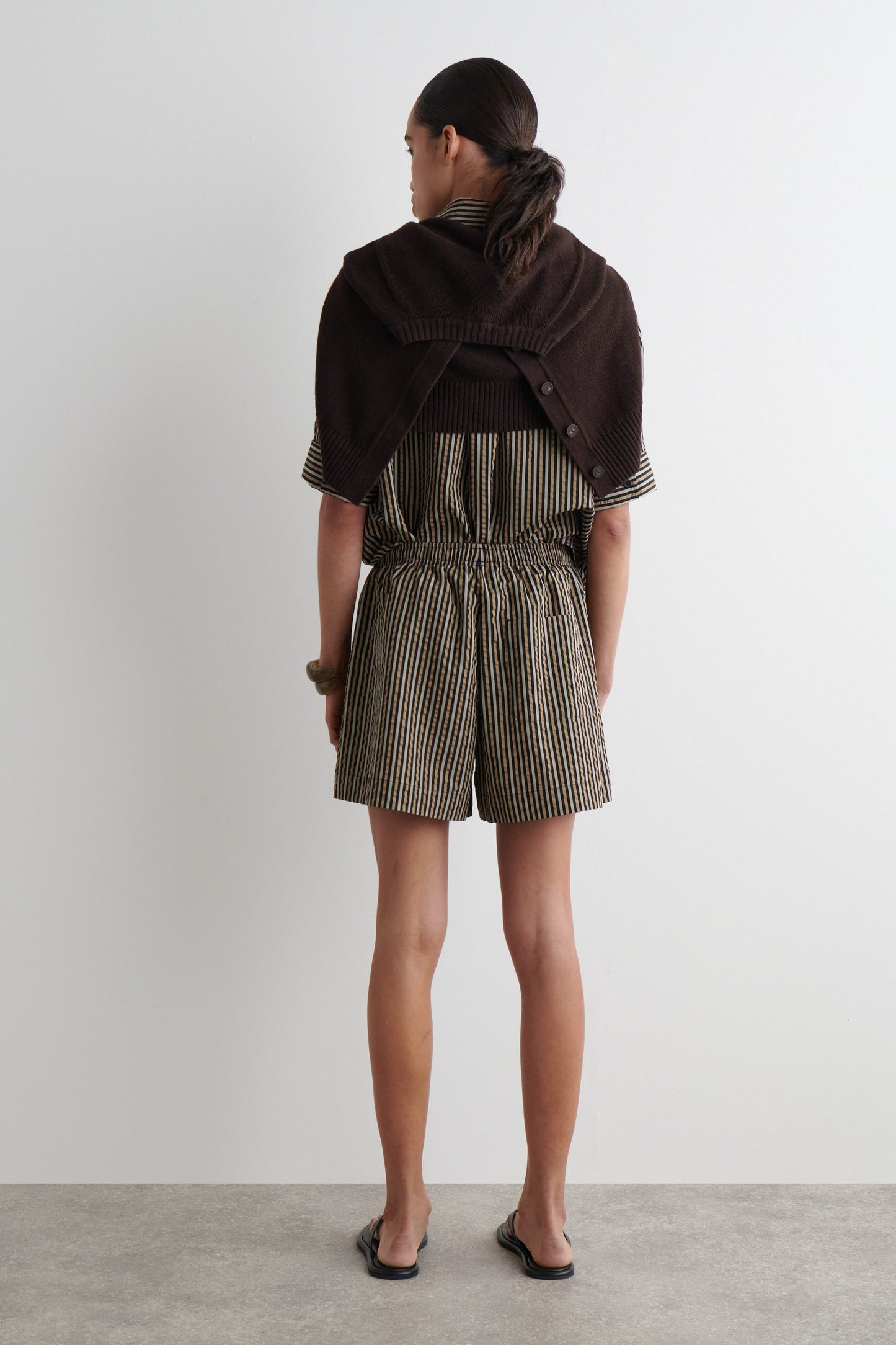 Striped Seersucker Shorts
