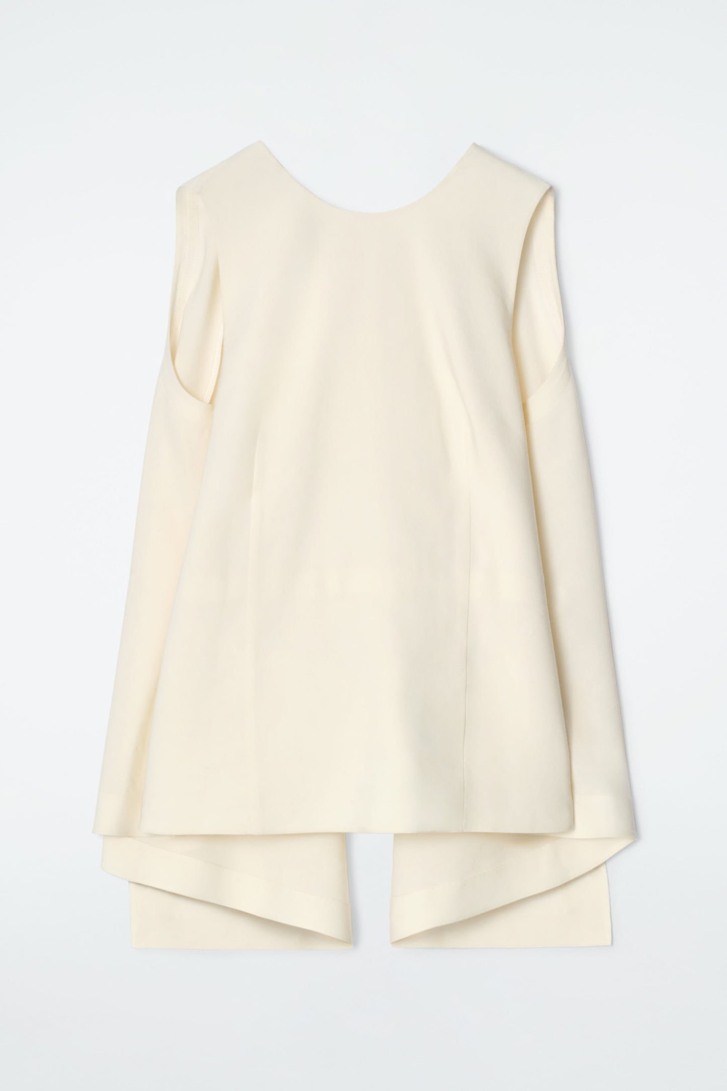 Deconstructed open-back top
