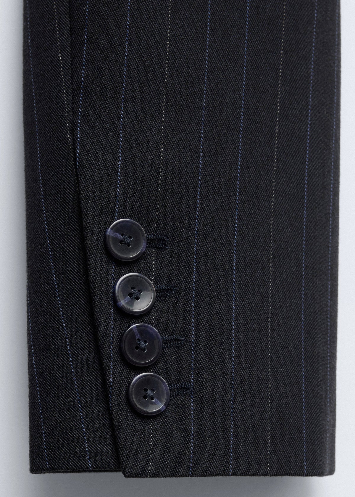 Wool pinstripe blazer