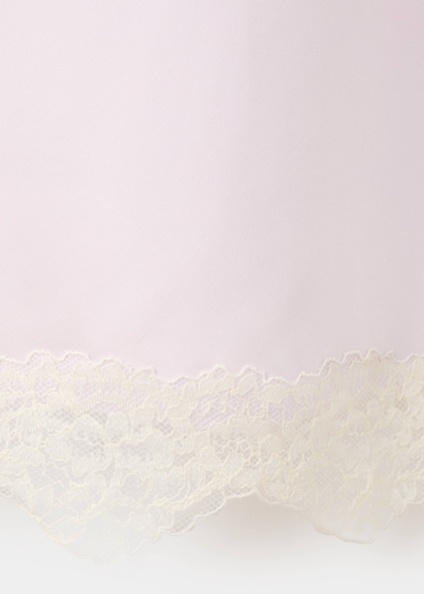 Lace detail satin top