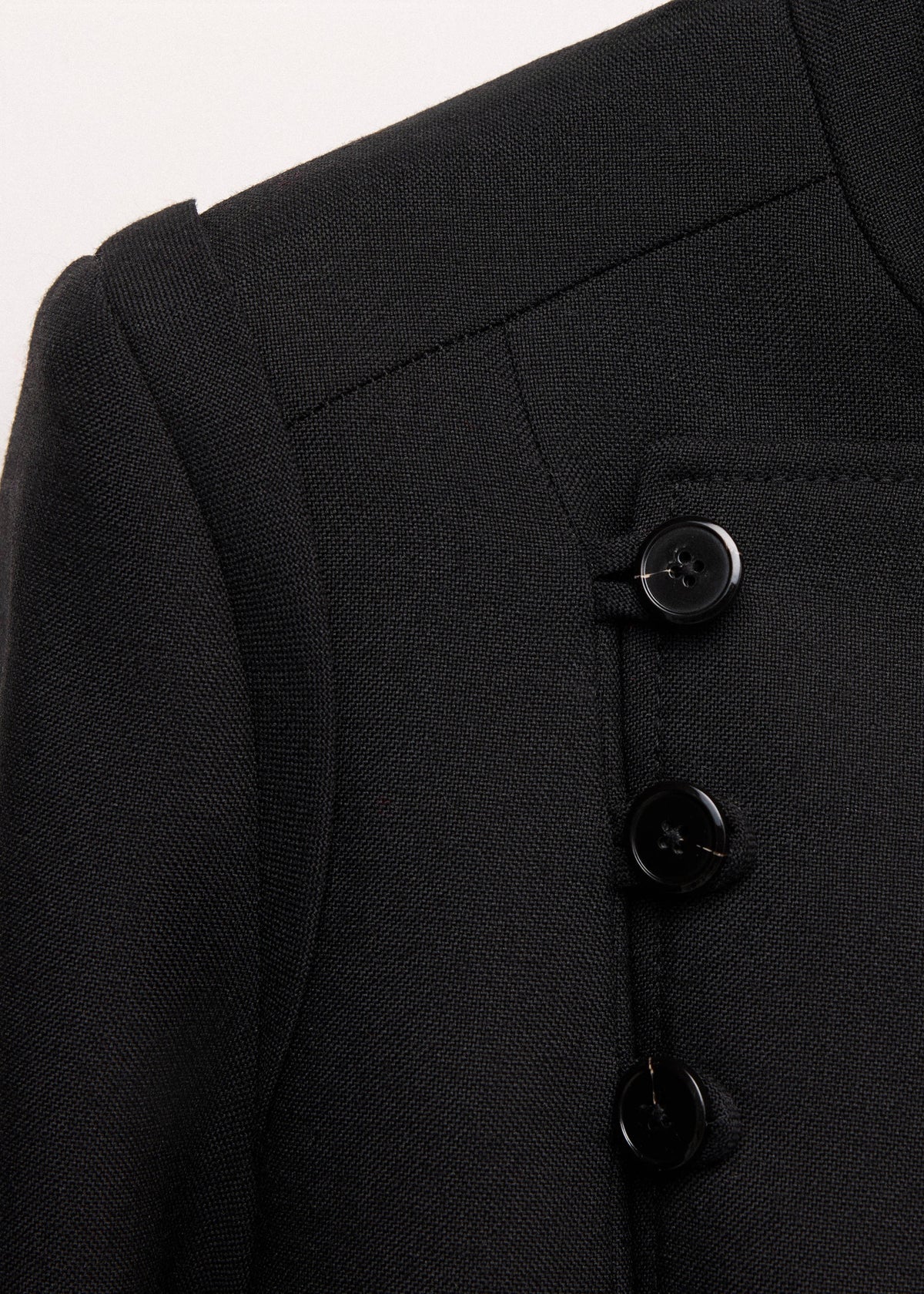 100% wool suit jacket with buttons