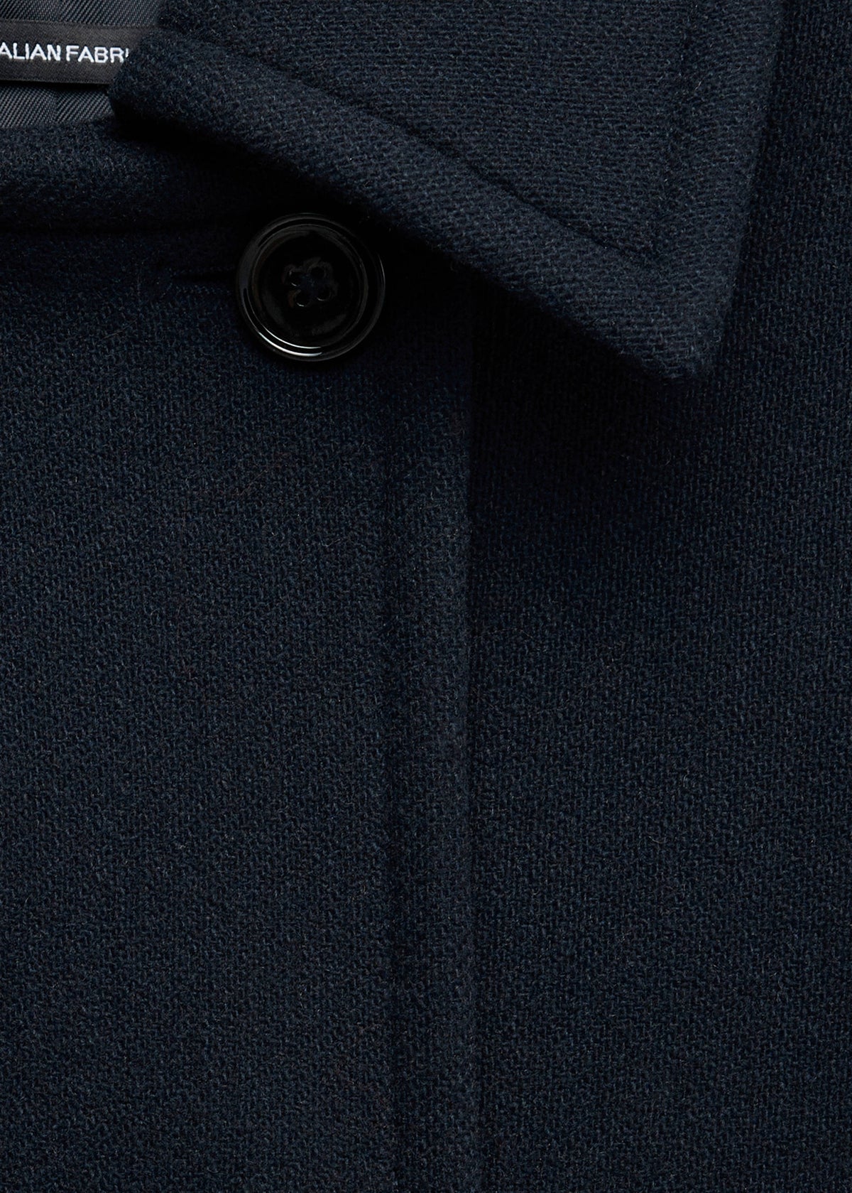 Double-breasted virgin wool coat