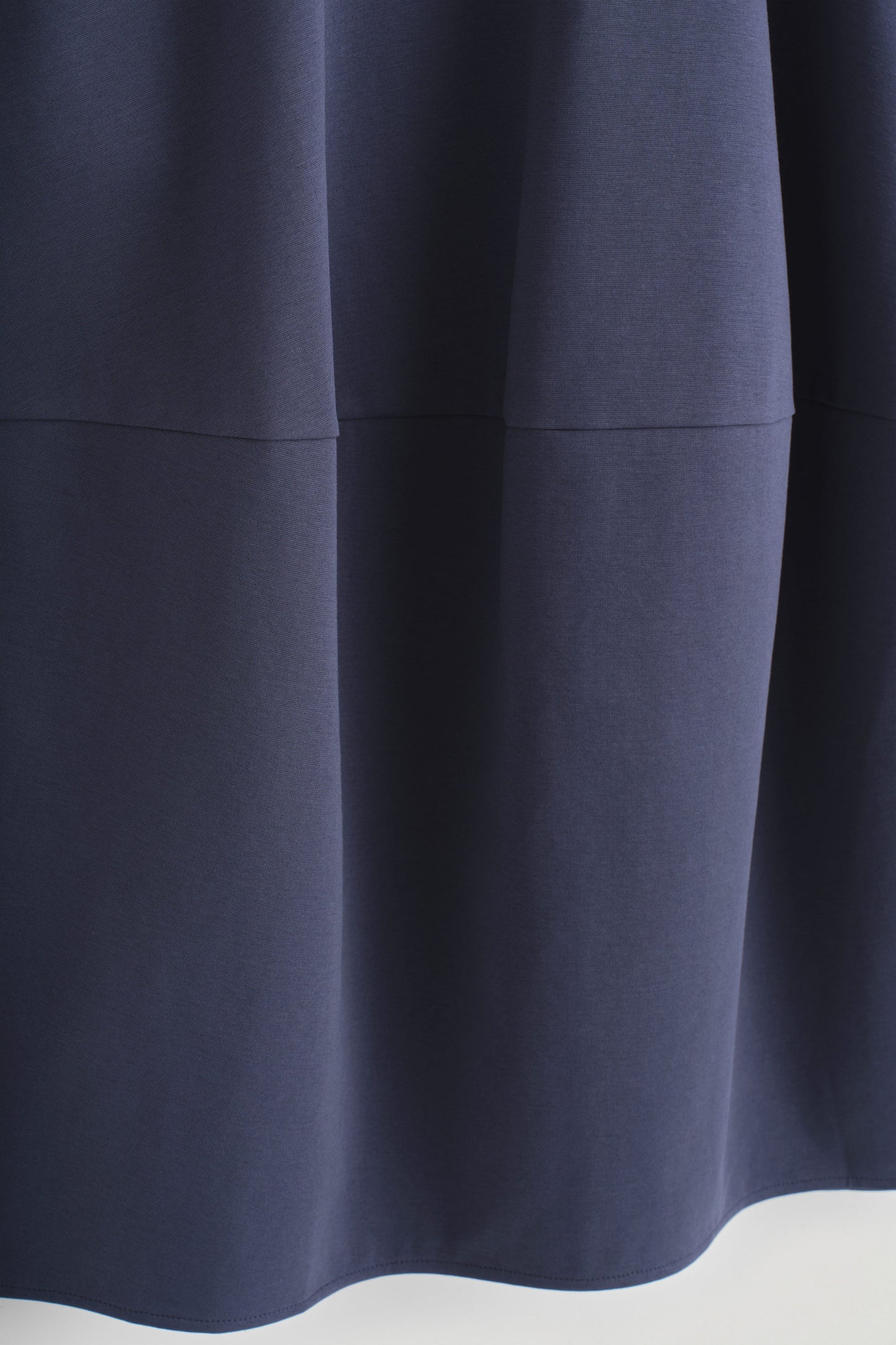 Rounded Cotton Midi Skirt