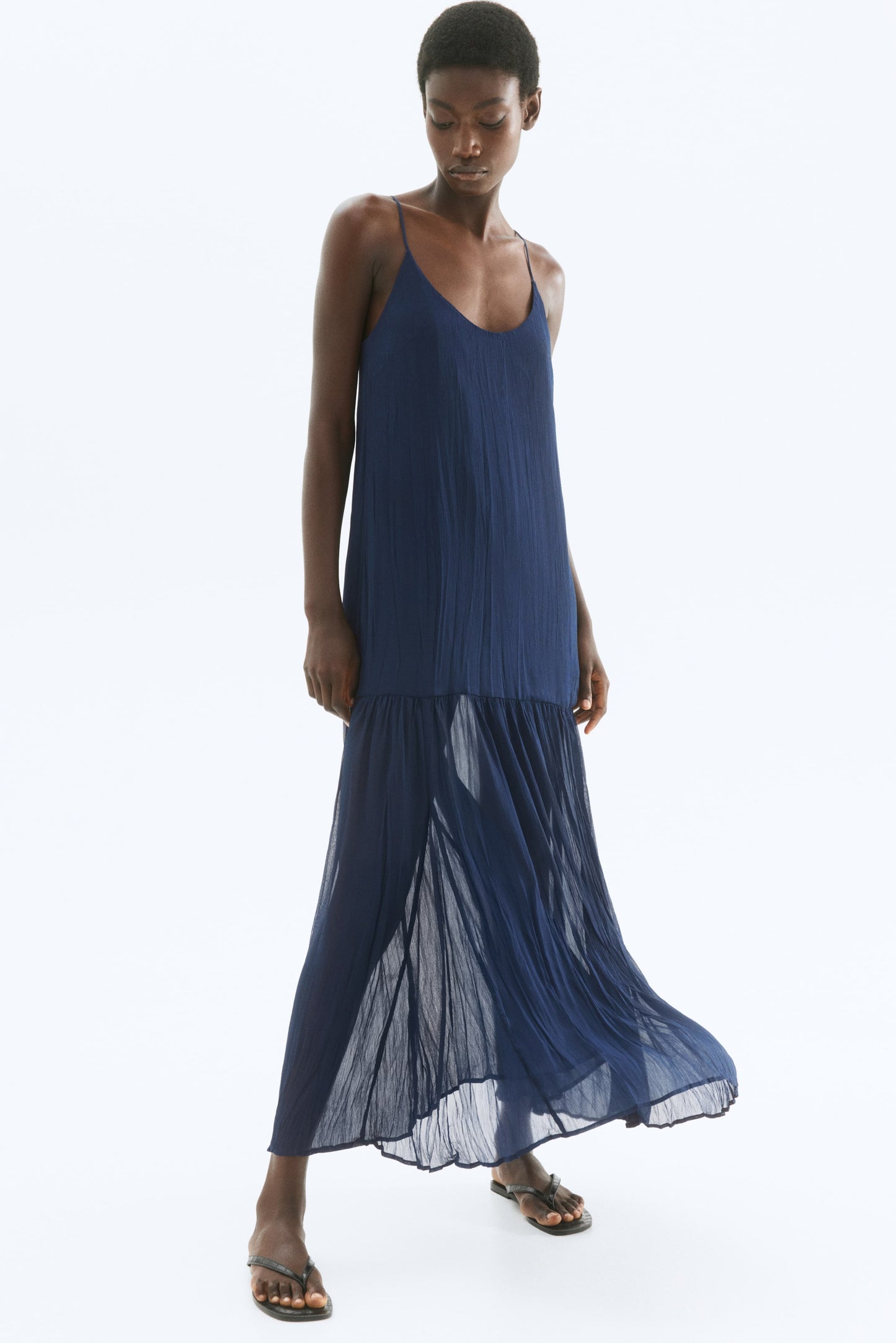 Long chiffon dress