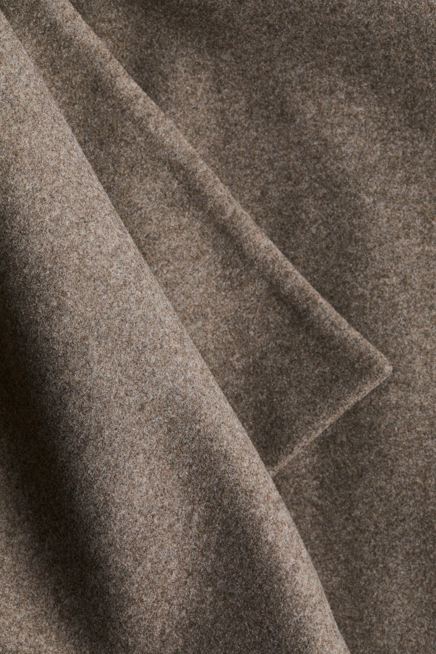 Scarf-detail coat