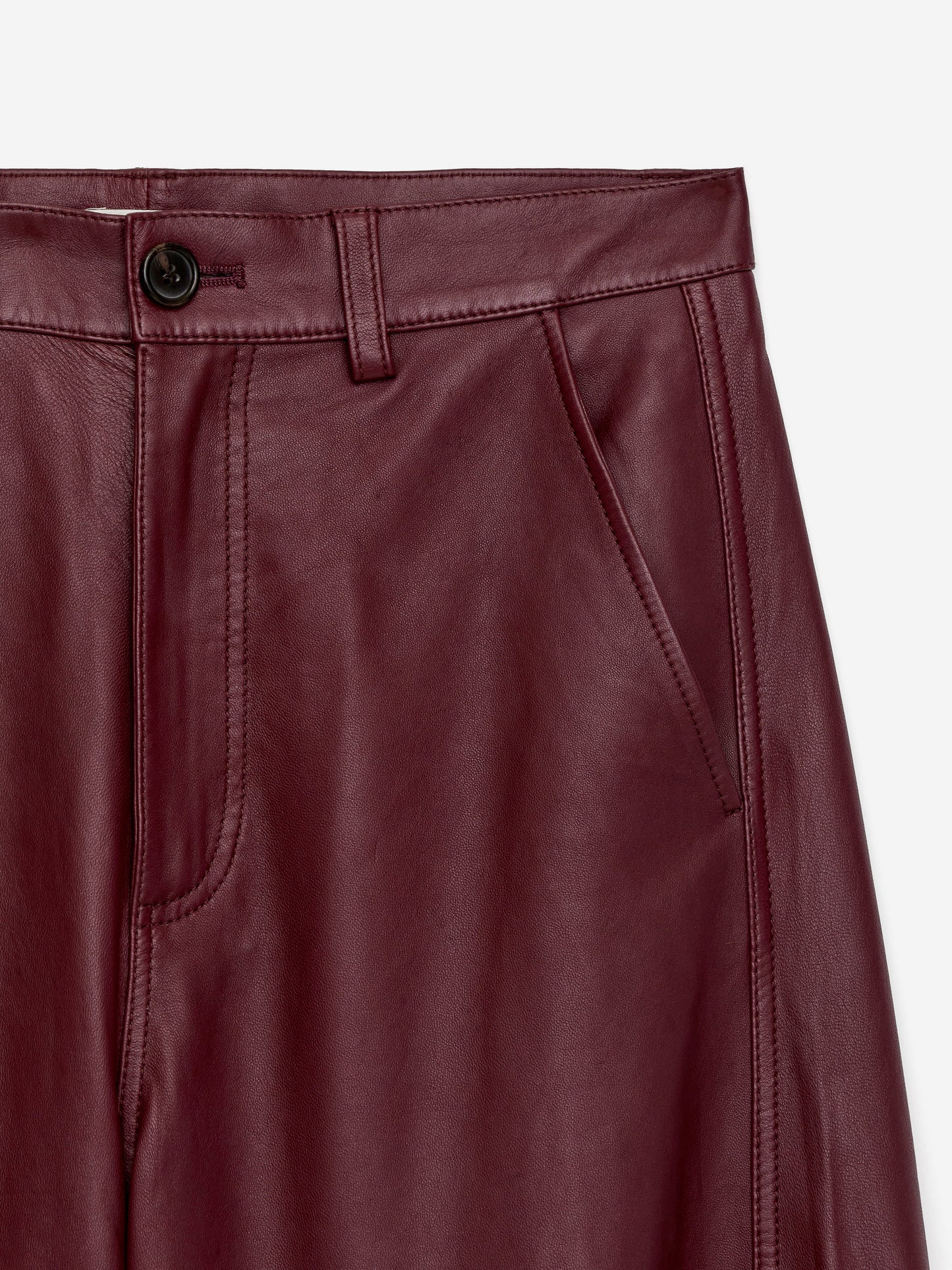 Barrel Leather Trousers